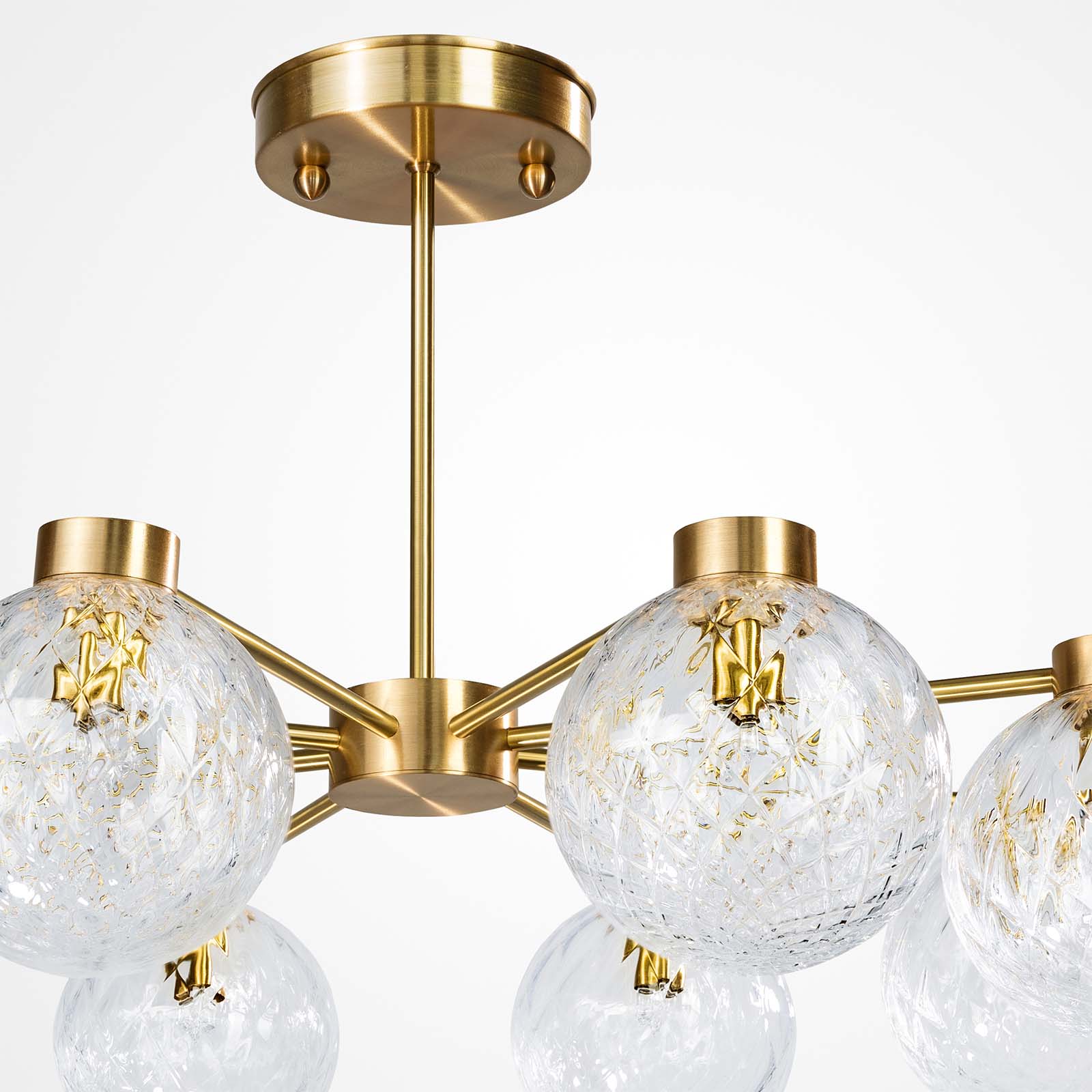 Pendant Chandelier with 8 Glass Globes, Ø 14 cm, Fig. 5