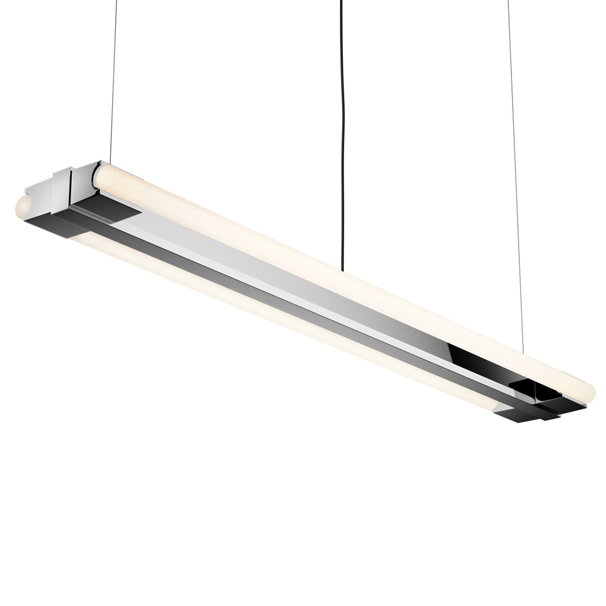 Elegante Röhren-Hängeleuchte für LED-Linienlampen, 100 cm