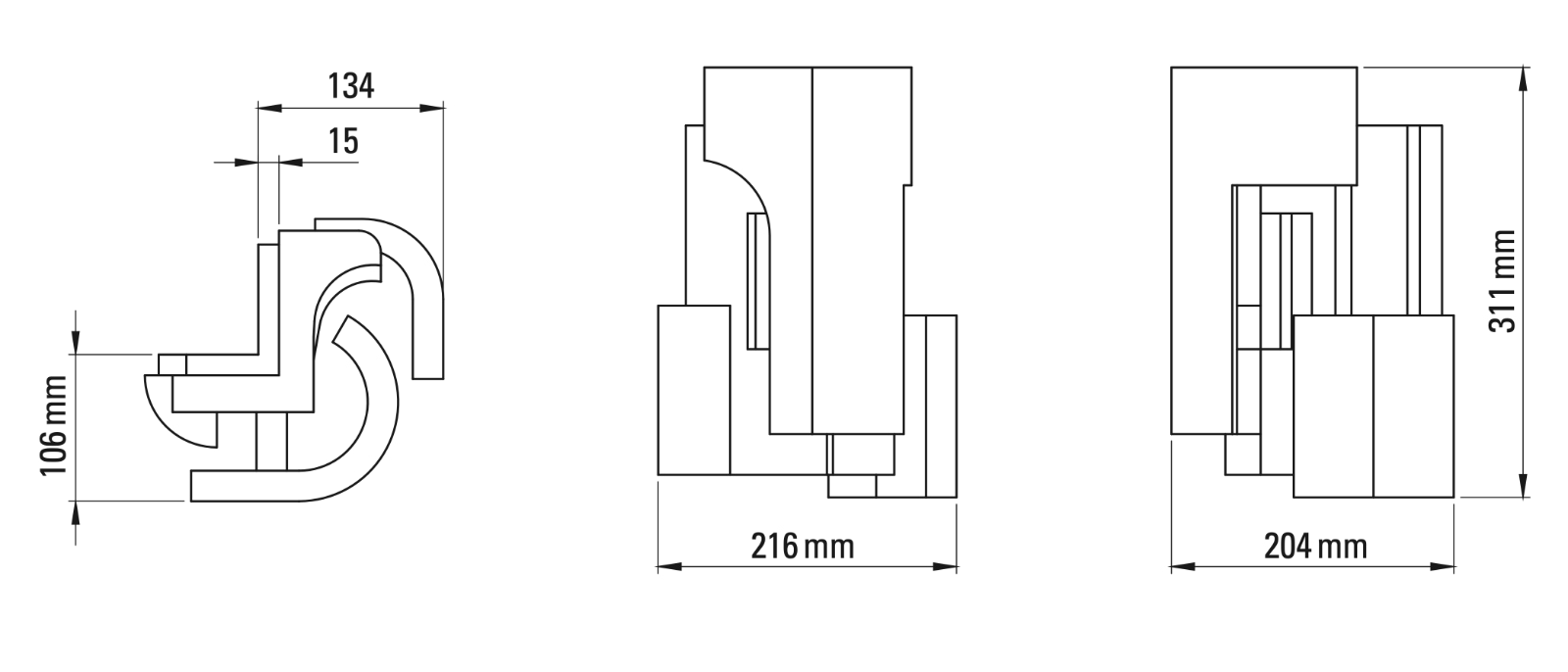 Corner Wall Light with Gold Plating SOUL STORY ANGLE, Fig. 13