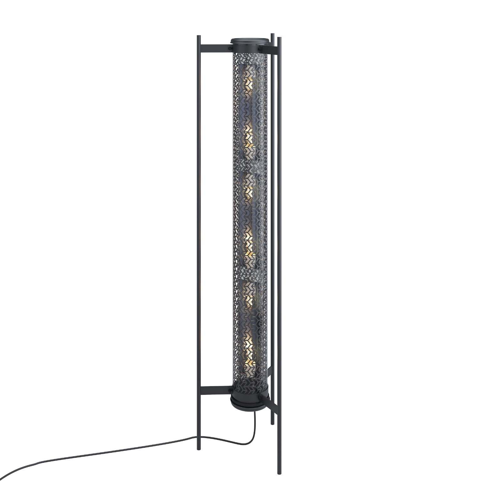 MONCEAU FLOOR Röhren-Stehlampe mit dekorativem Lochraster