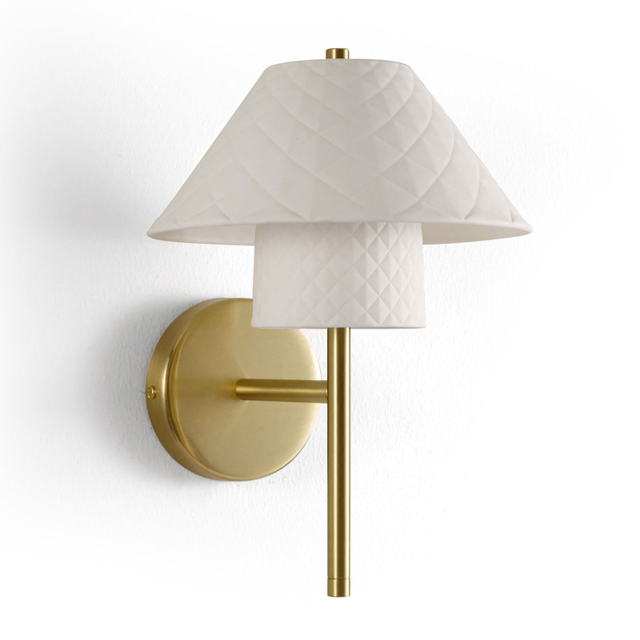 Elegante Wandleuchte mit Porzellan-Schirm OXFORD DOUBLE