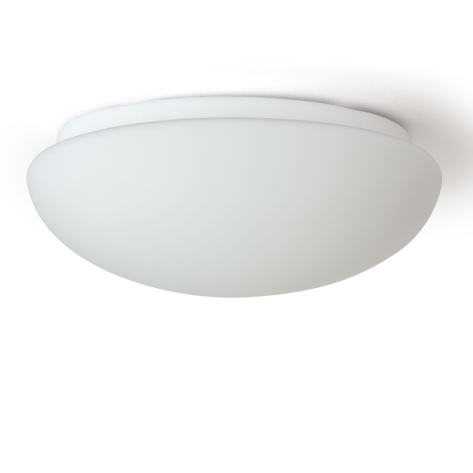 Ovale Deckenleuchte ALVA mit opalem Glasschirm