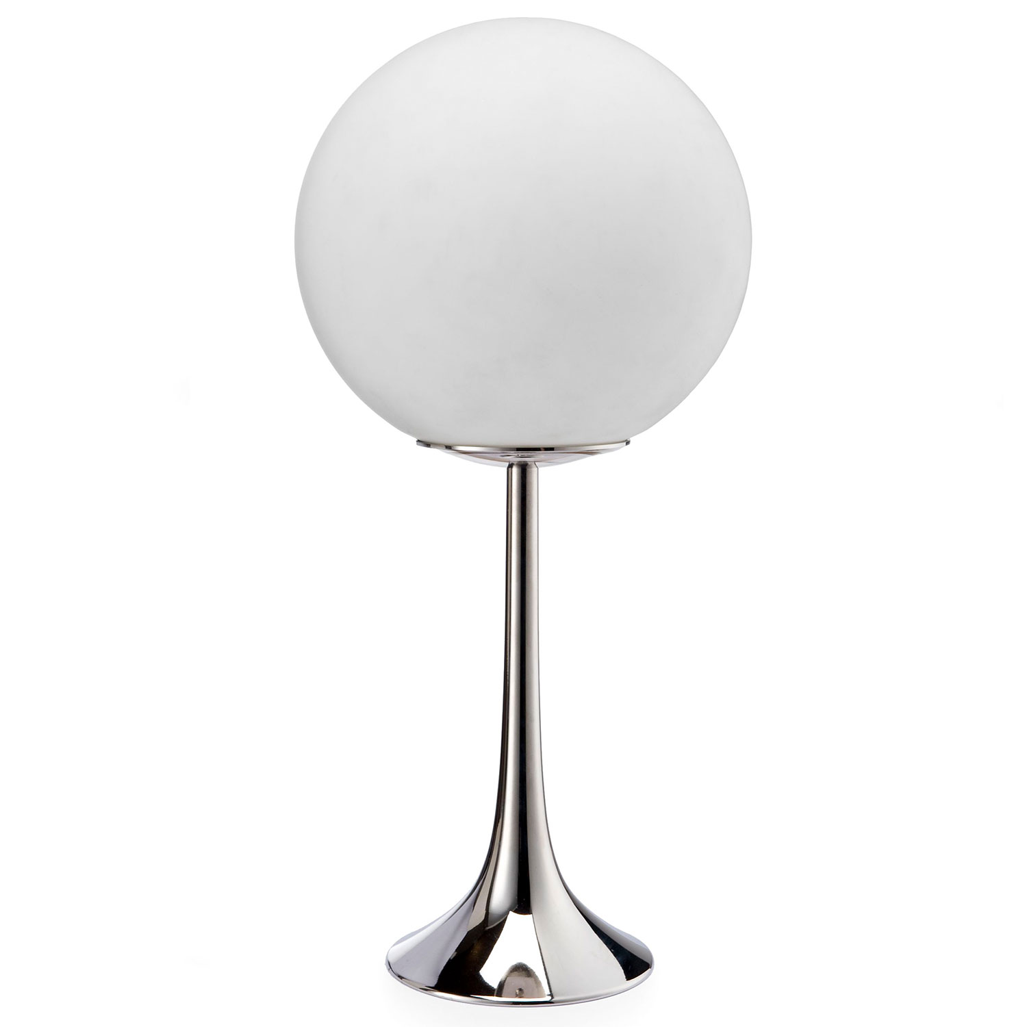 Glaskugel-Tischleuchte im eleganten Mid-Century-Design