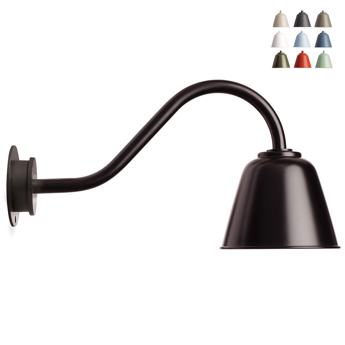 Kleine zeitlose Wandleuchte BELL in acht Farben