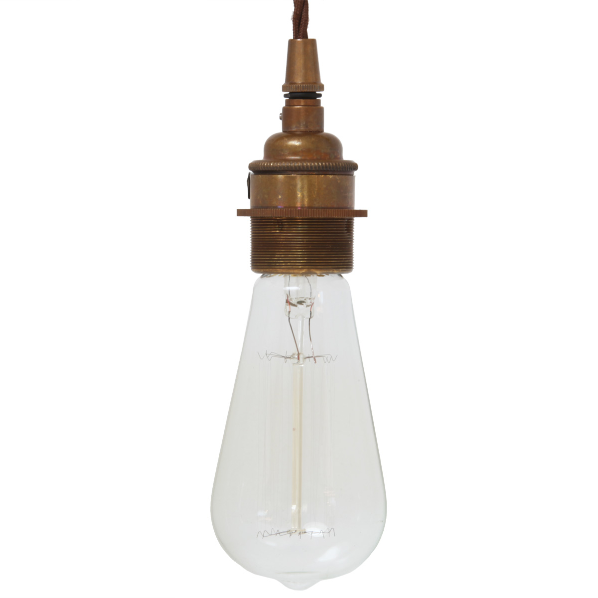 Schlichte Hängeleuchte zum Einsatz mit Edison-Glühlampe