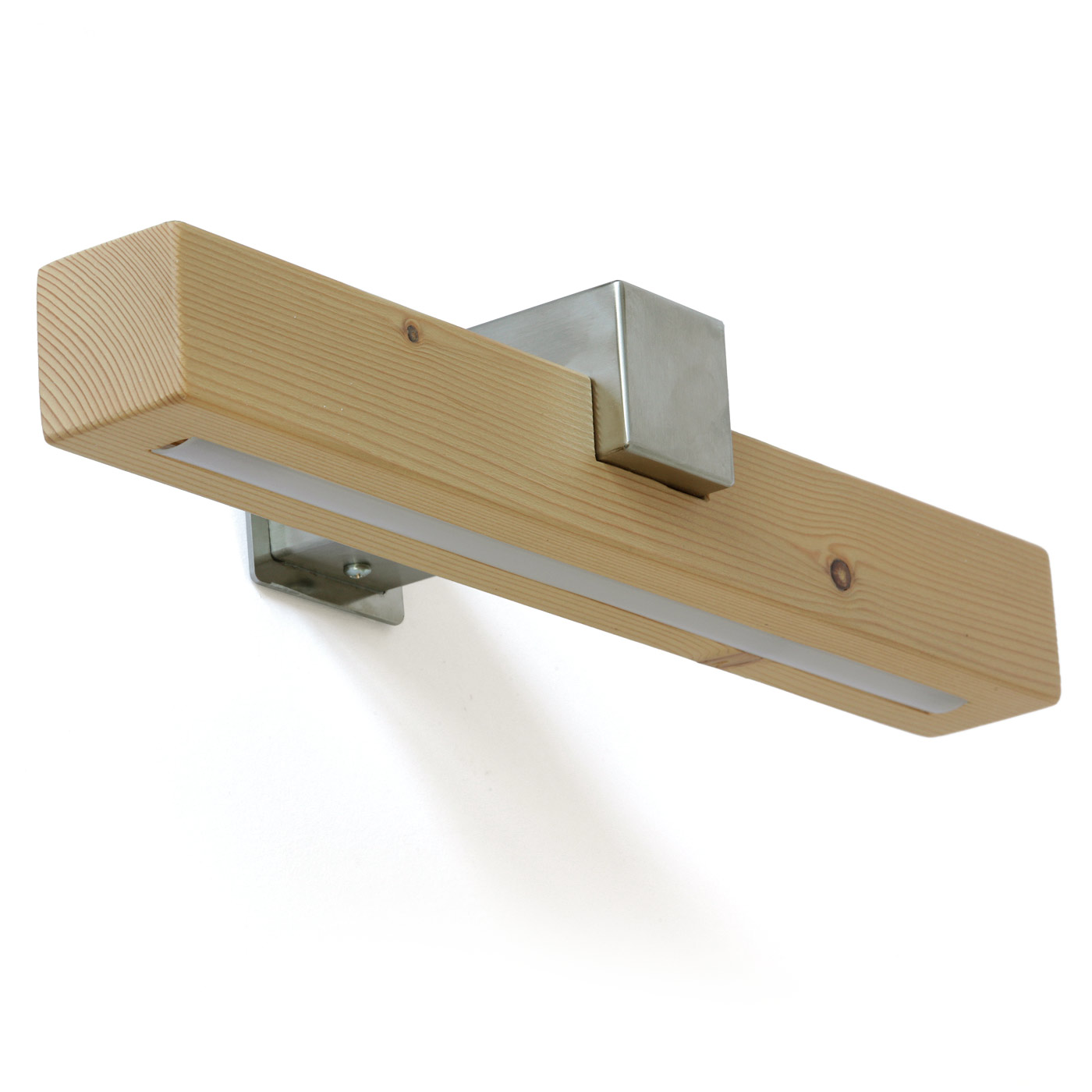 Up-Down-LED-Wandleuchte aus Massivholz, 40 cm