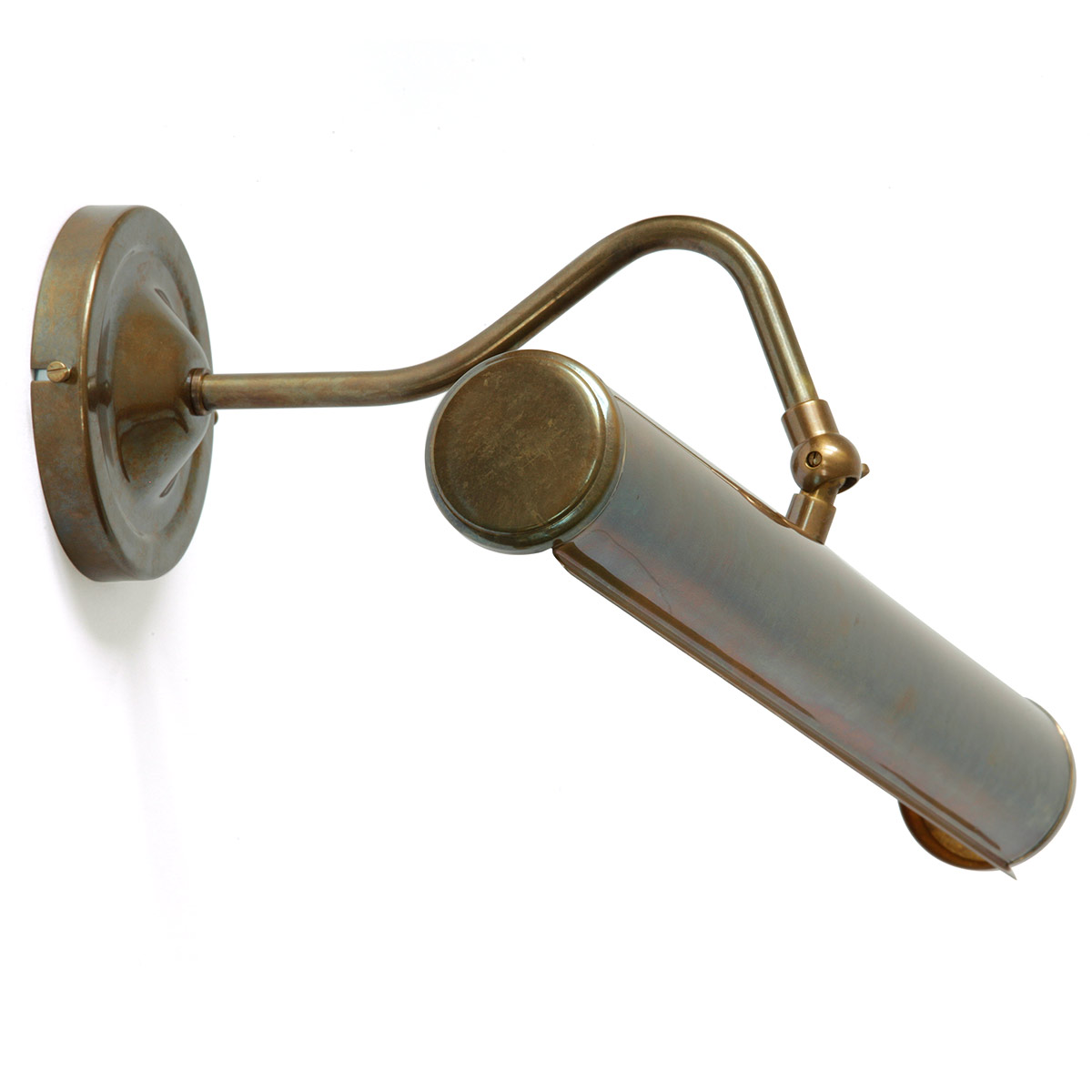 Nostalgische Bilder-Wandleuchte (35 cm) aus Messing