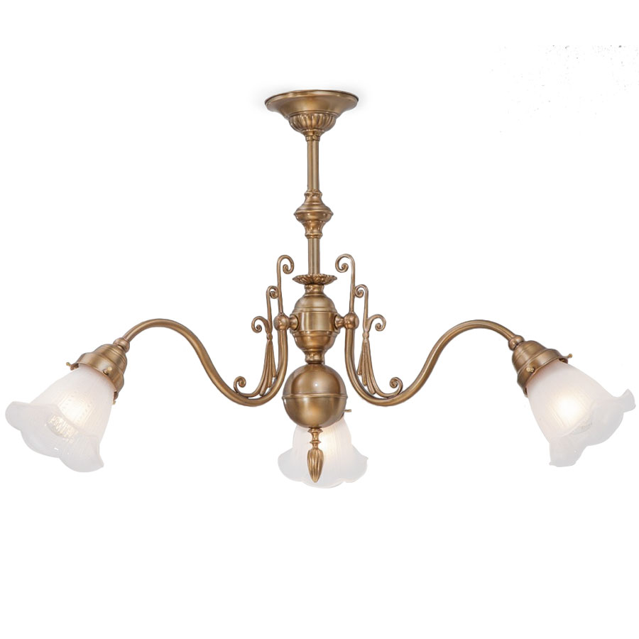 Dreiarmiger Jugendstil-Hängeleuchter KLEIN PARIS