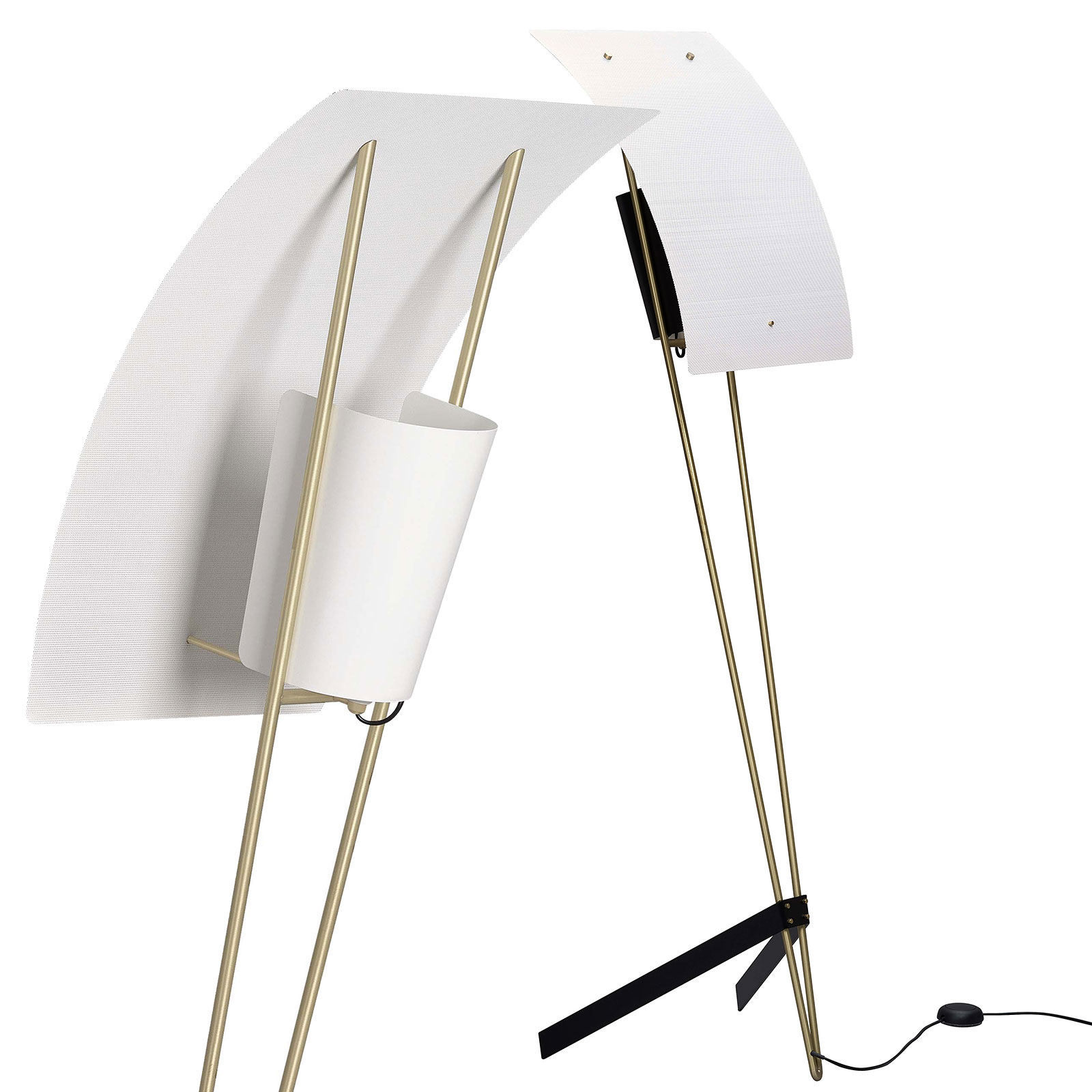 Guariche-Stehleuchte G30 mit perforiertem Diffusor