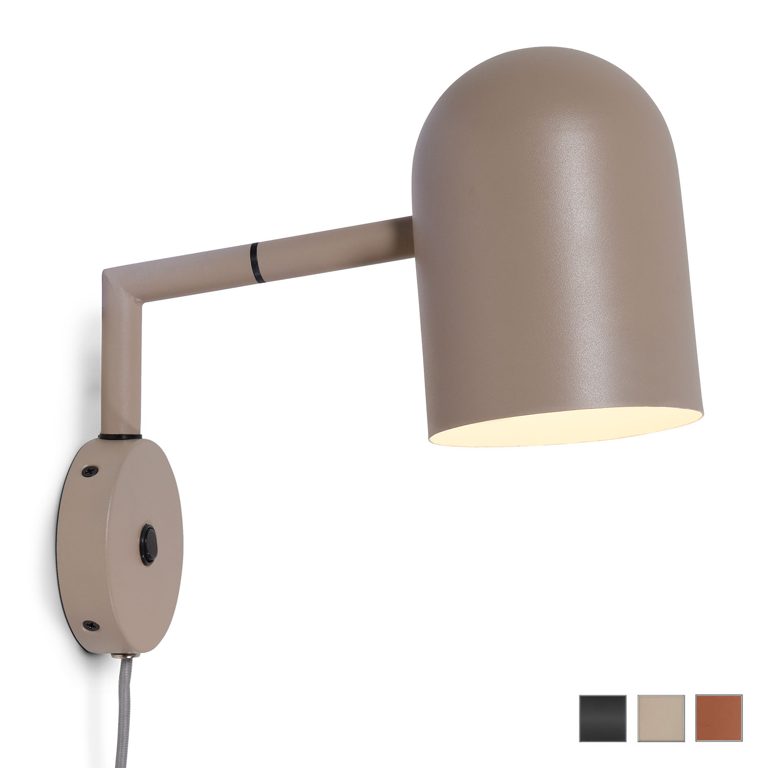 Contemporary Design: Adjustable Wall Sconce, three colours