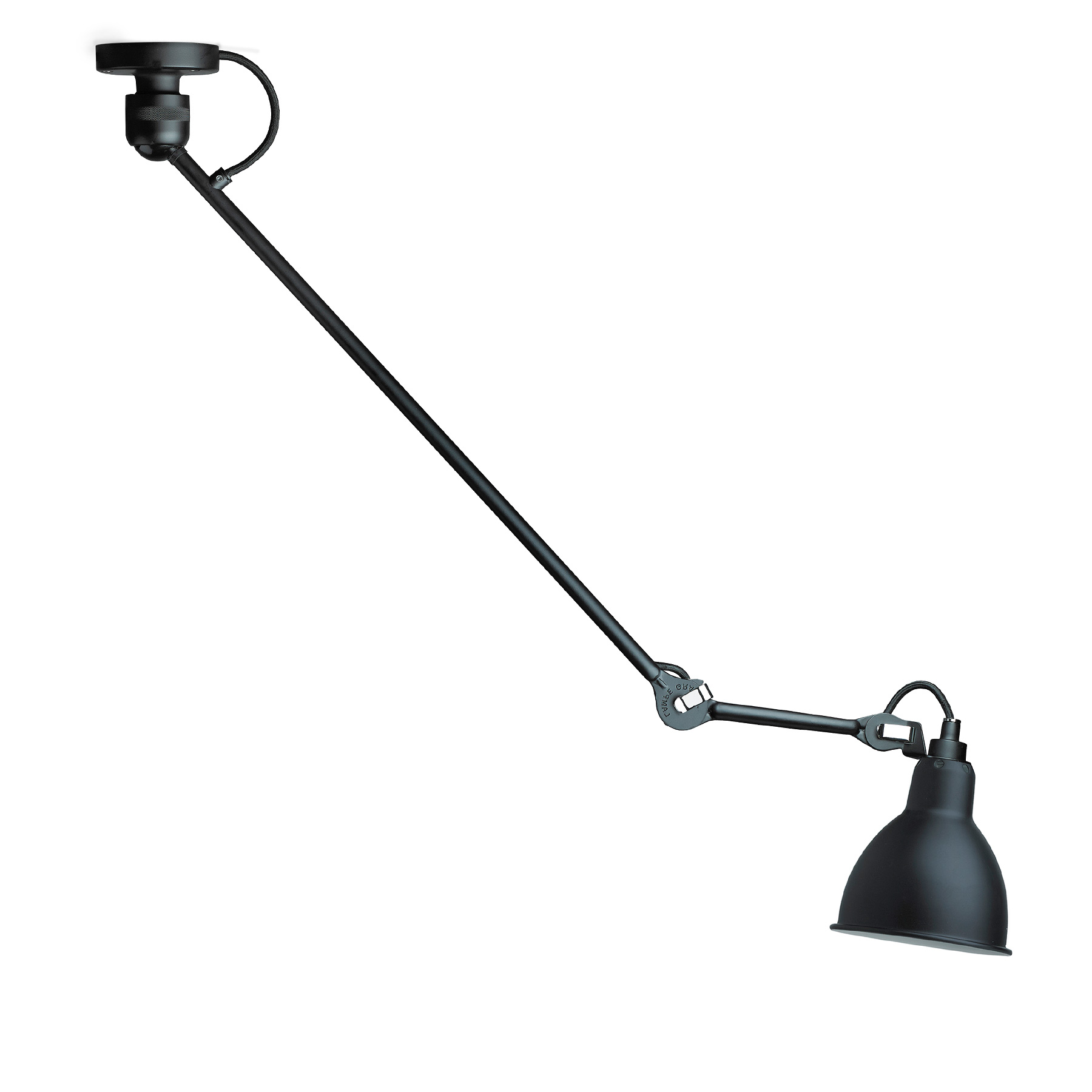 Schwenkbare Gelenk-Deckenleuchte LAMPE GRAS № 304