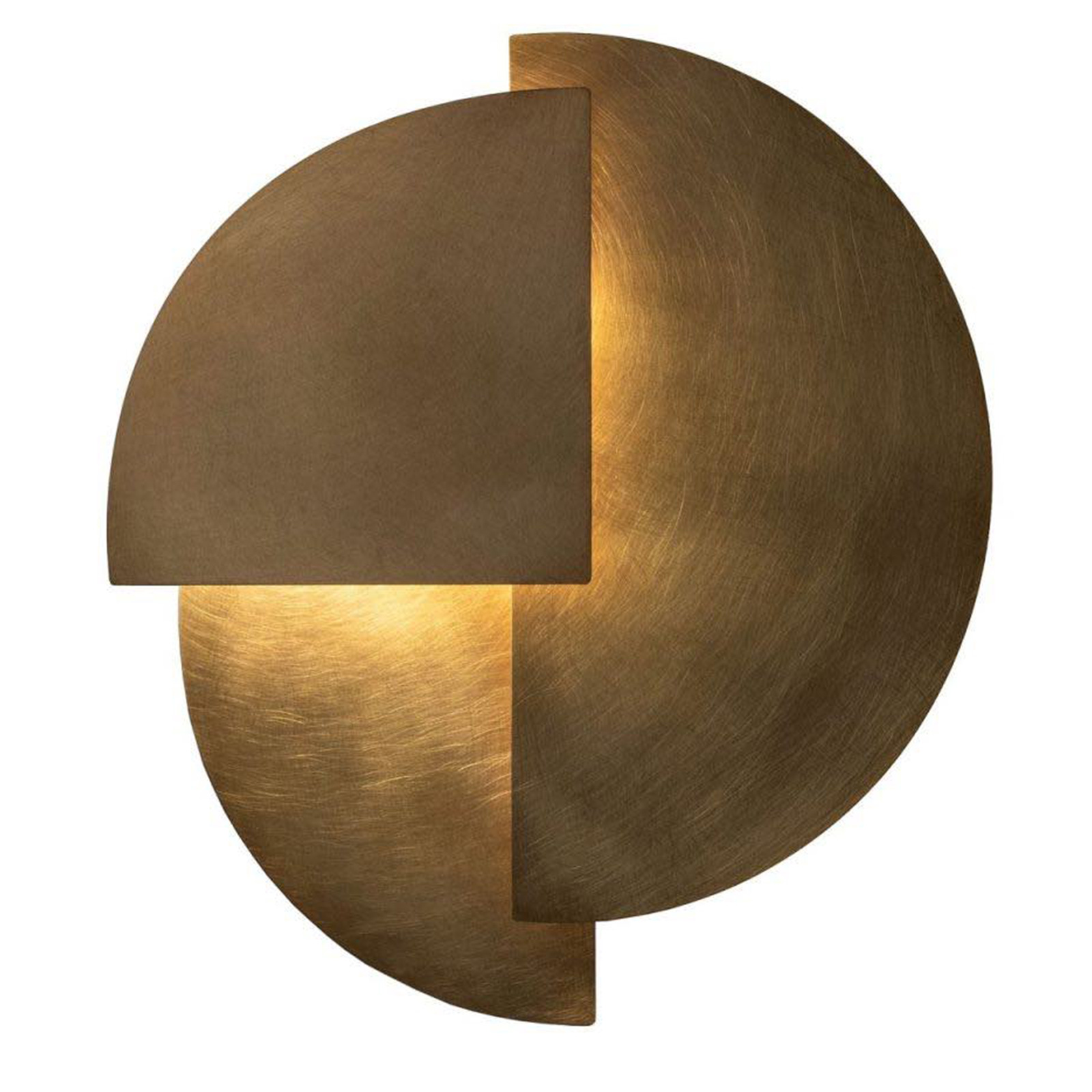 Ombre Portee Design Lichtobjekt aus Messing