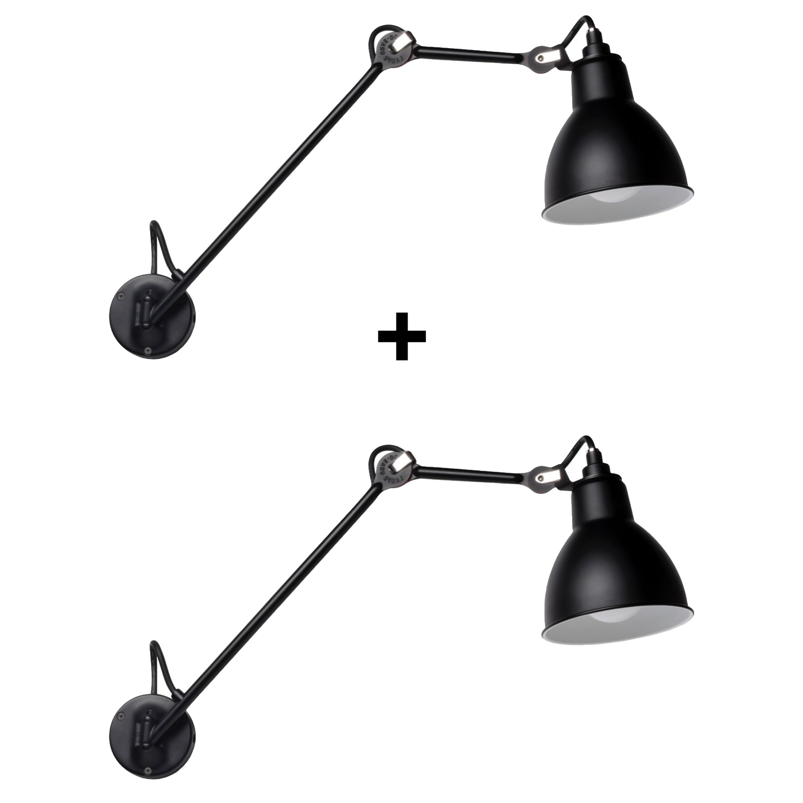 Im Doppelpack günstiger: 2 x Bad-Wandleuchte N° 122 BATH