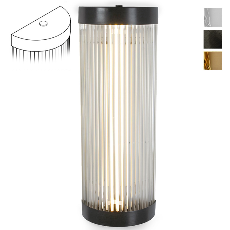 Flache Glasstäbchen-Wandleuchte LED IP44