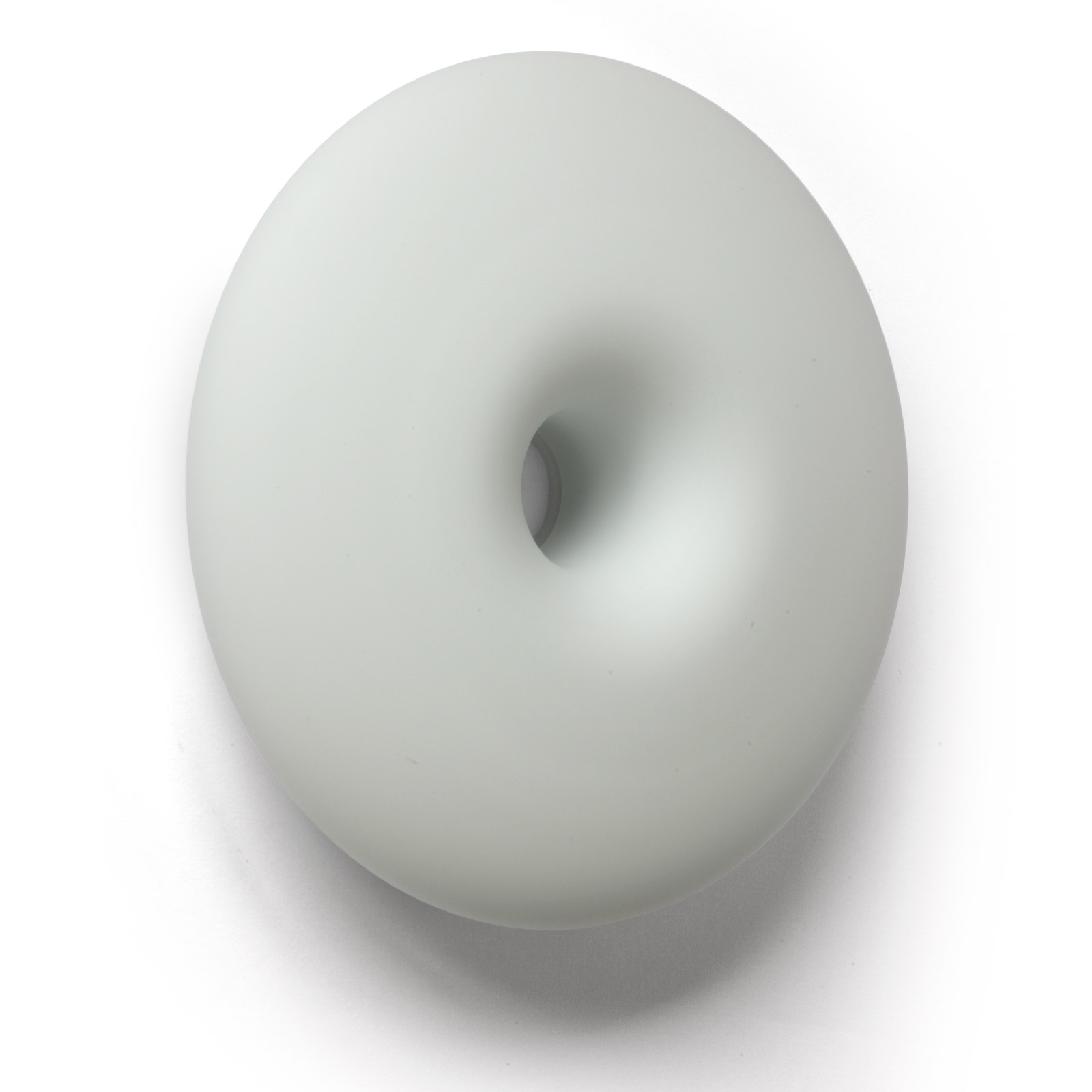 Ring-shaped opal glass wall light DONA, Ø 35 or 49 cm