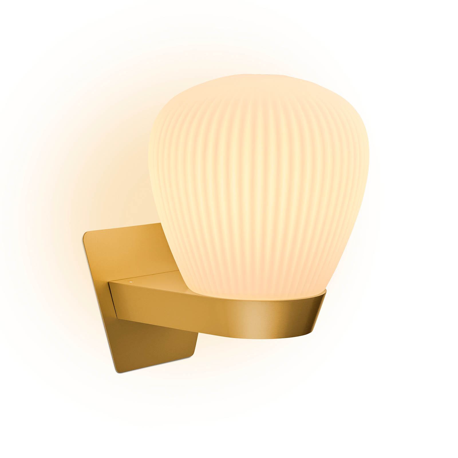 Small Wall Light with Pleated Glass Shade PLISSEE-W, Fig. 4