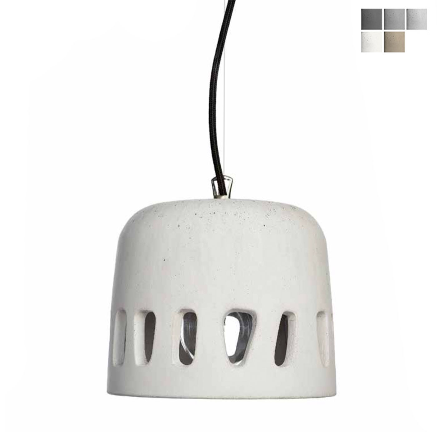 Design-Pendelleuchte aus Guss-Beton LUNO