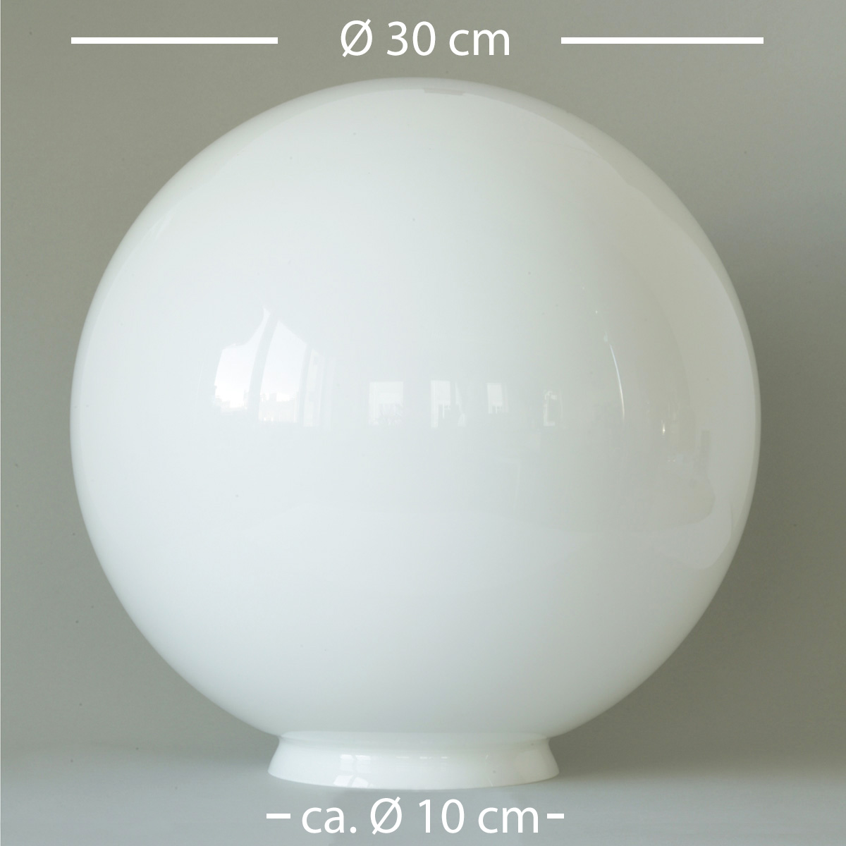 Ersatz-Glaskugel: Opalglas-Kugel mit Ø 30 cm