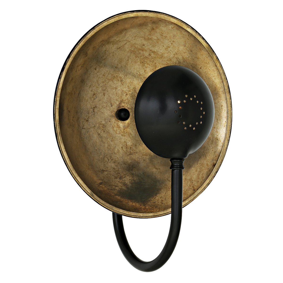 Doppel-Reflektor Wandleuchte aus Messing