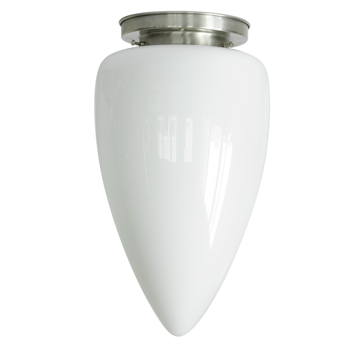 Ceiling light with long pointed opal glass Ø 24 cm