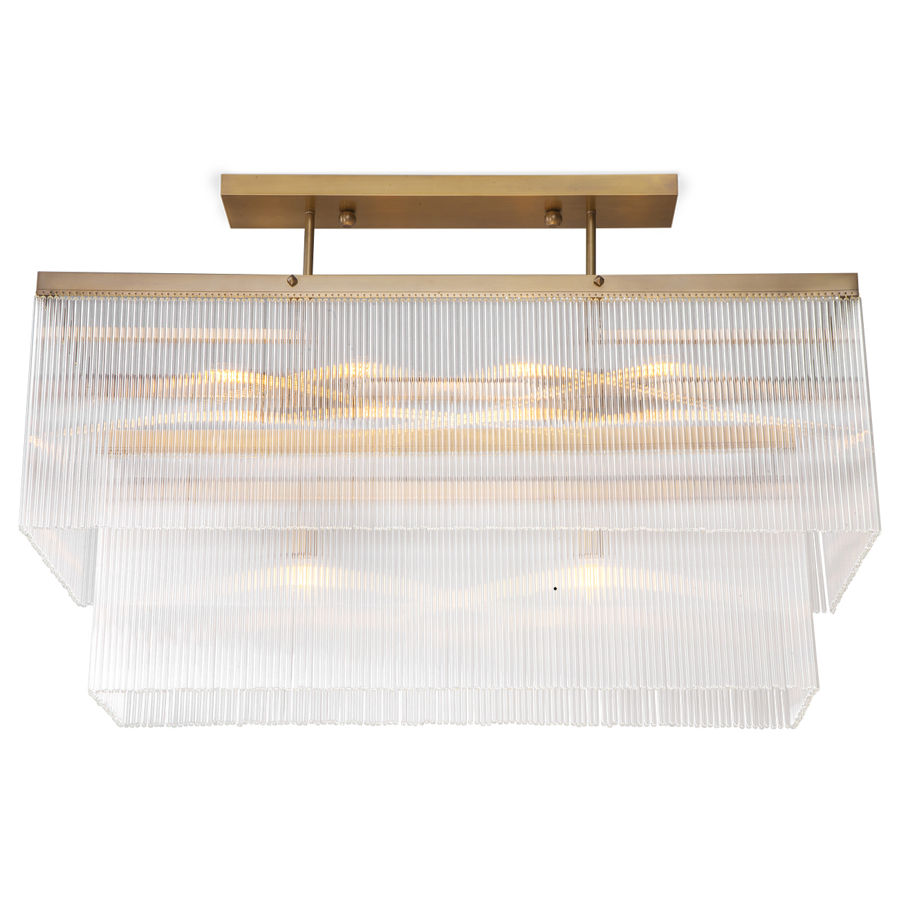 Beeindruckende Kristall-Leuchte mit zehn Brennstellen MONAC 70 x 35 cm