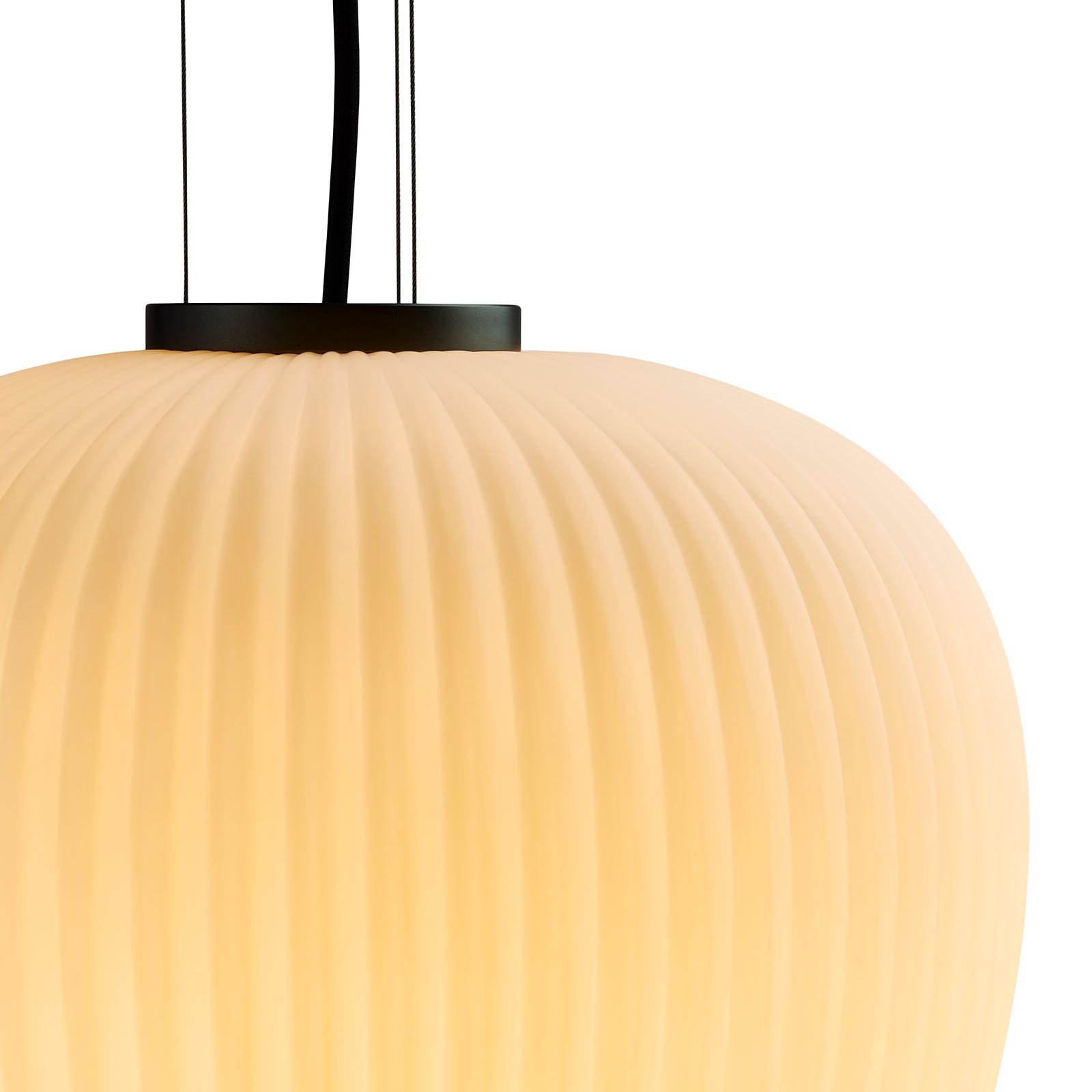 Exclusive Glass Pendant Light LIV with Pleated Opal Shade, Fig. 6