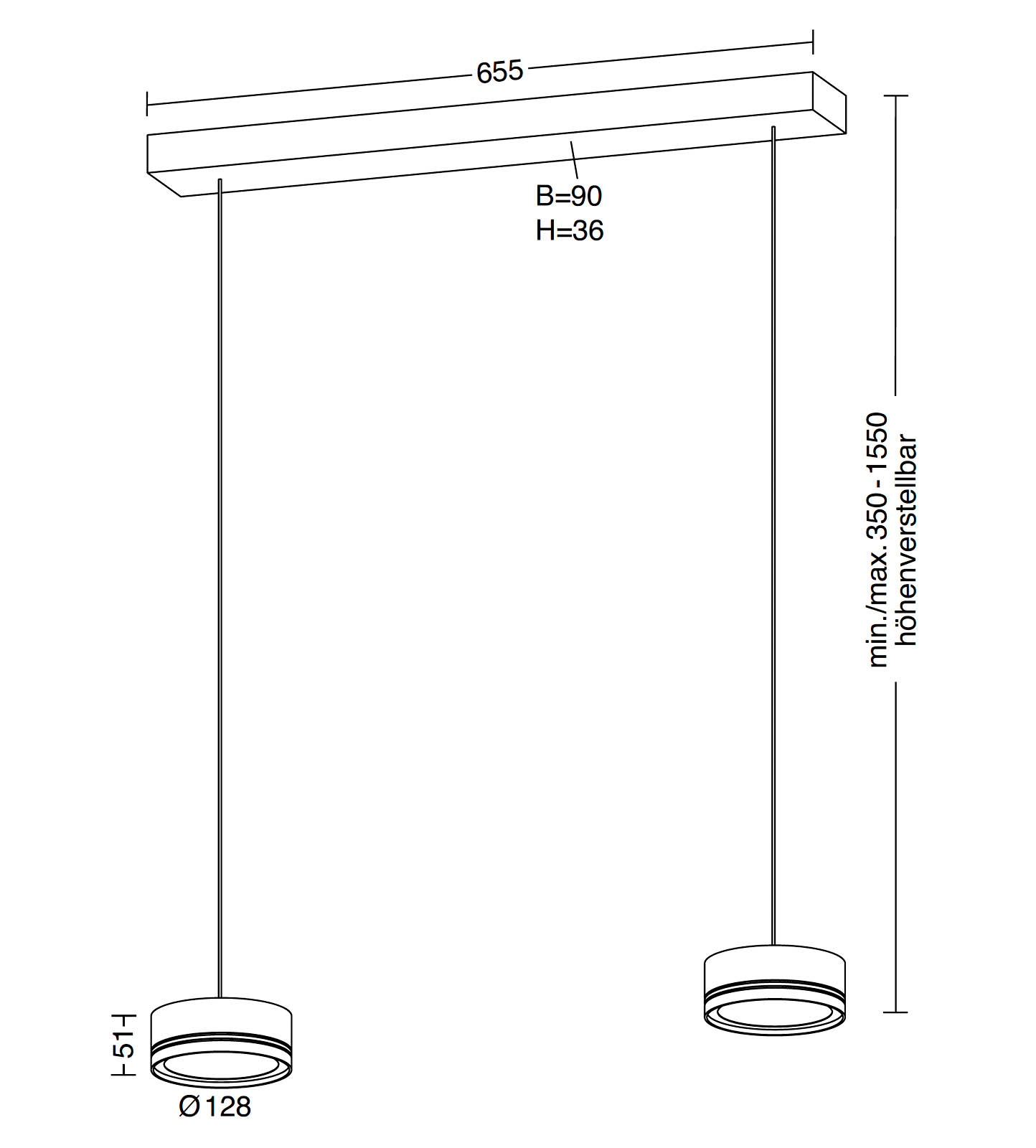 Purist 2-/3-Light Up-Down Pendant Light FAVOR, Fig. 11