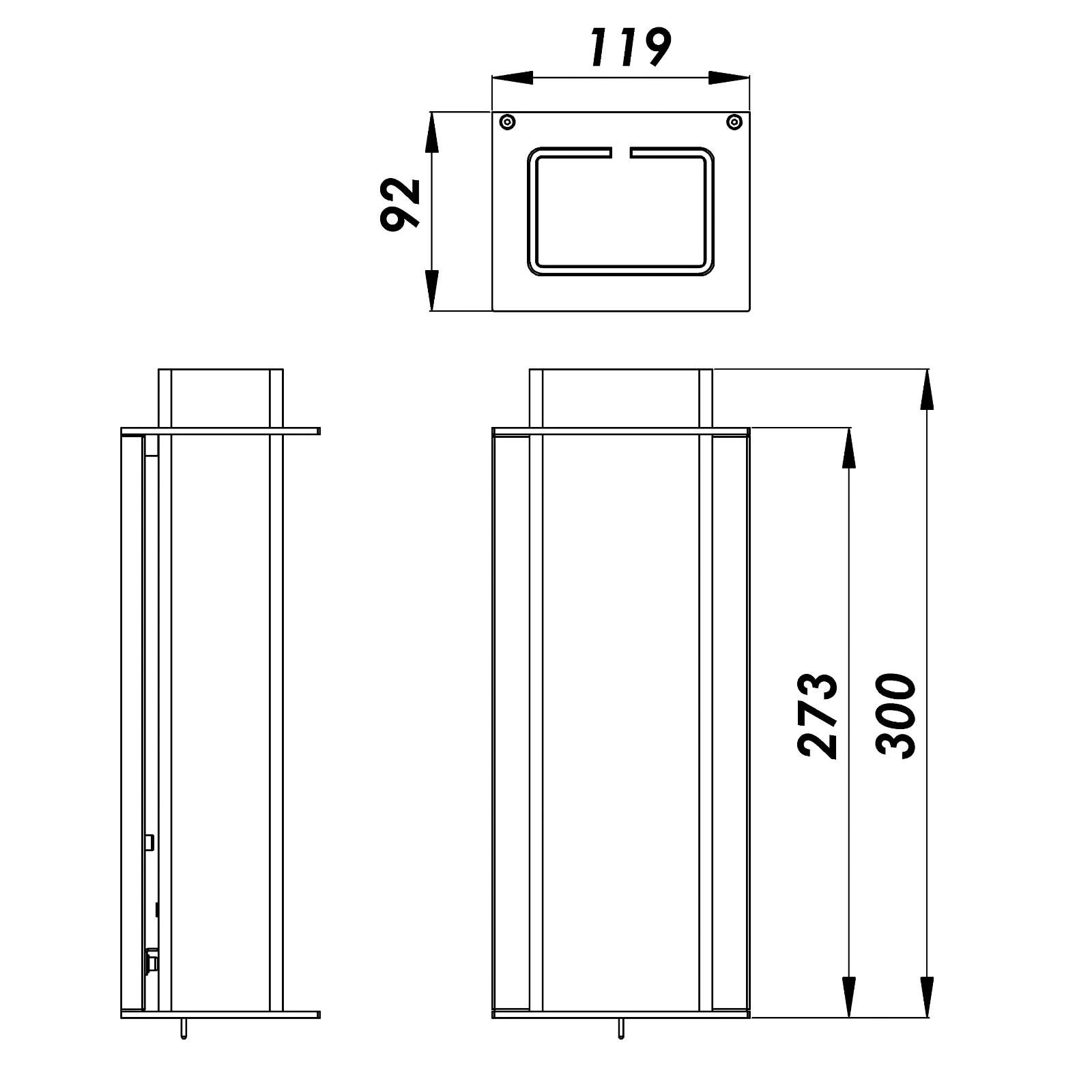 Kompakte Wandleuchte QUADRATUBE W2 mit farbigem Reflektor, Bild 14