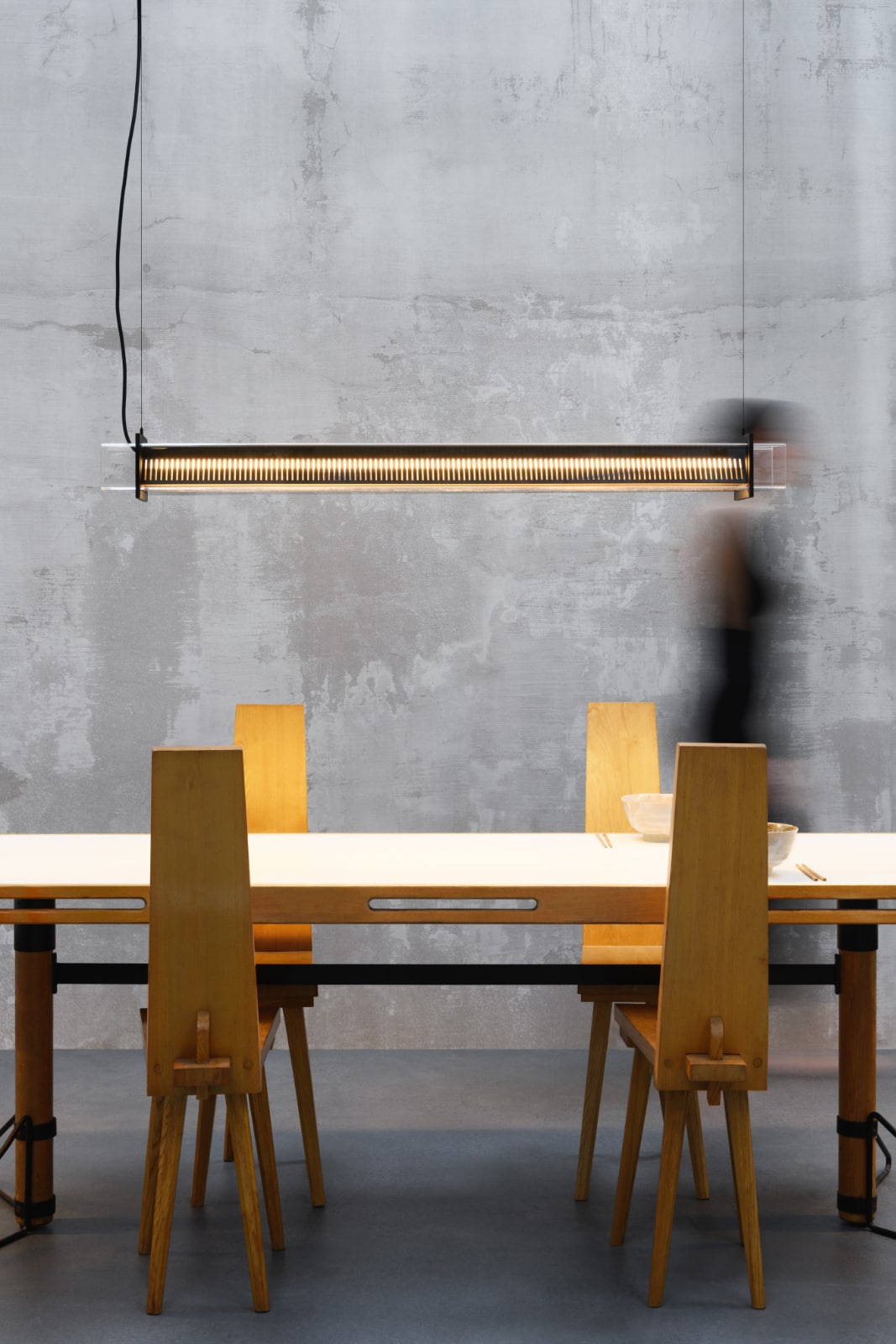 Tubular Pendant Light QUADRATUBE P1 with Perforated Cover, Fig. 3