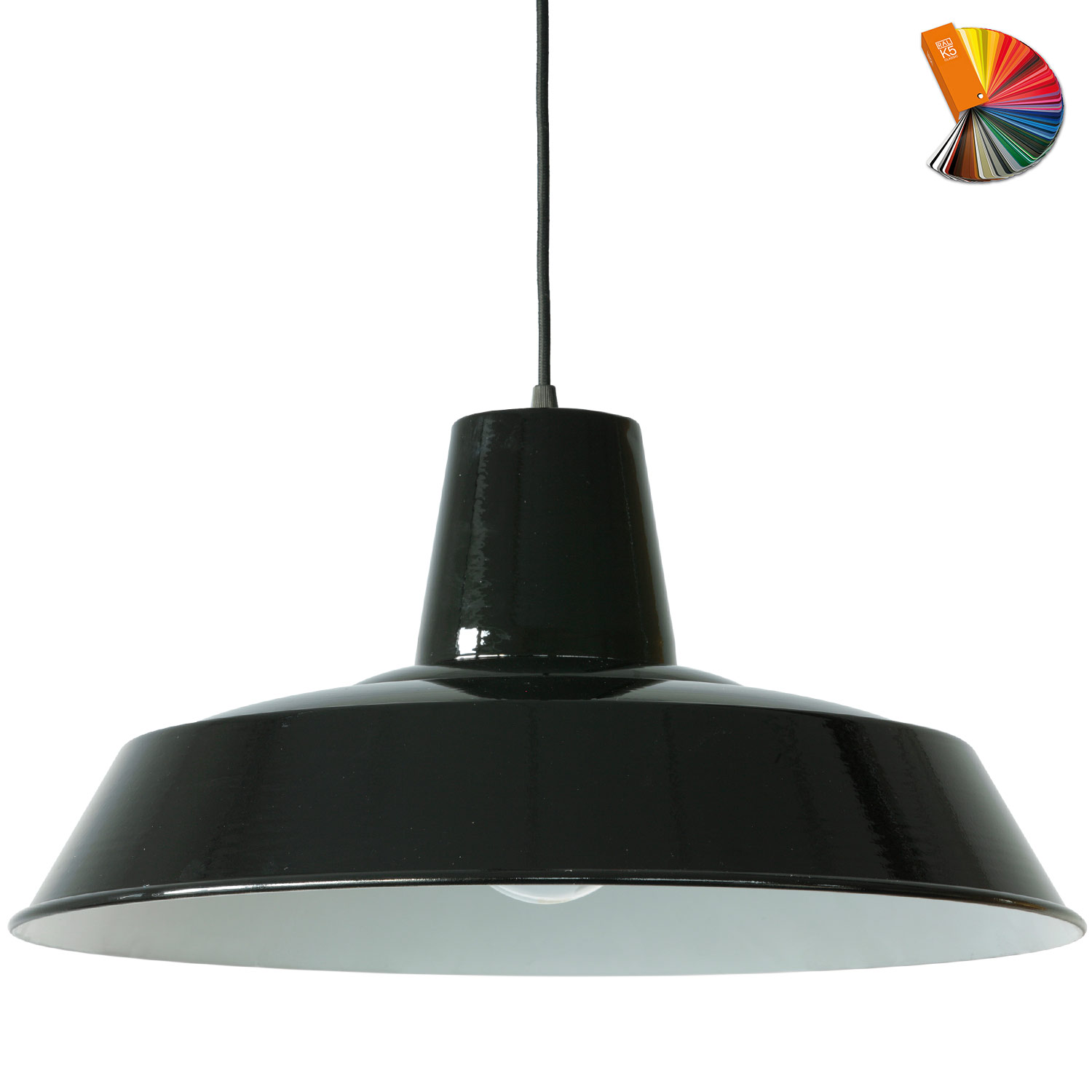 Große Industriestil-Hängeleuchte W3, Durchmesser 50 cm