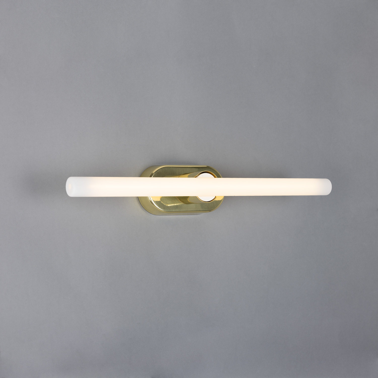 Brass Wall Light for Mirrors with LED Tube Bulb 30/50 cm: Messing poliert, Modell 2