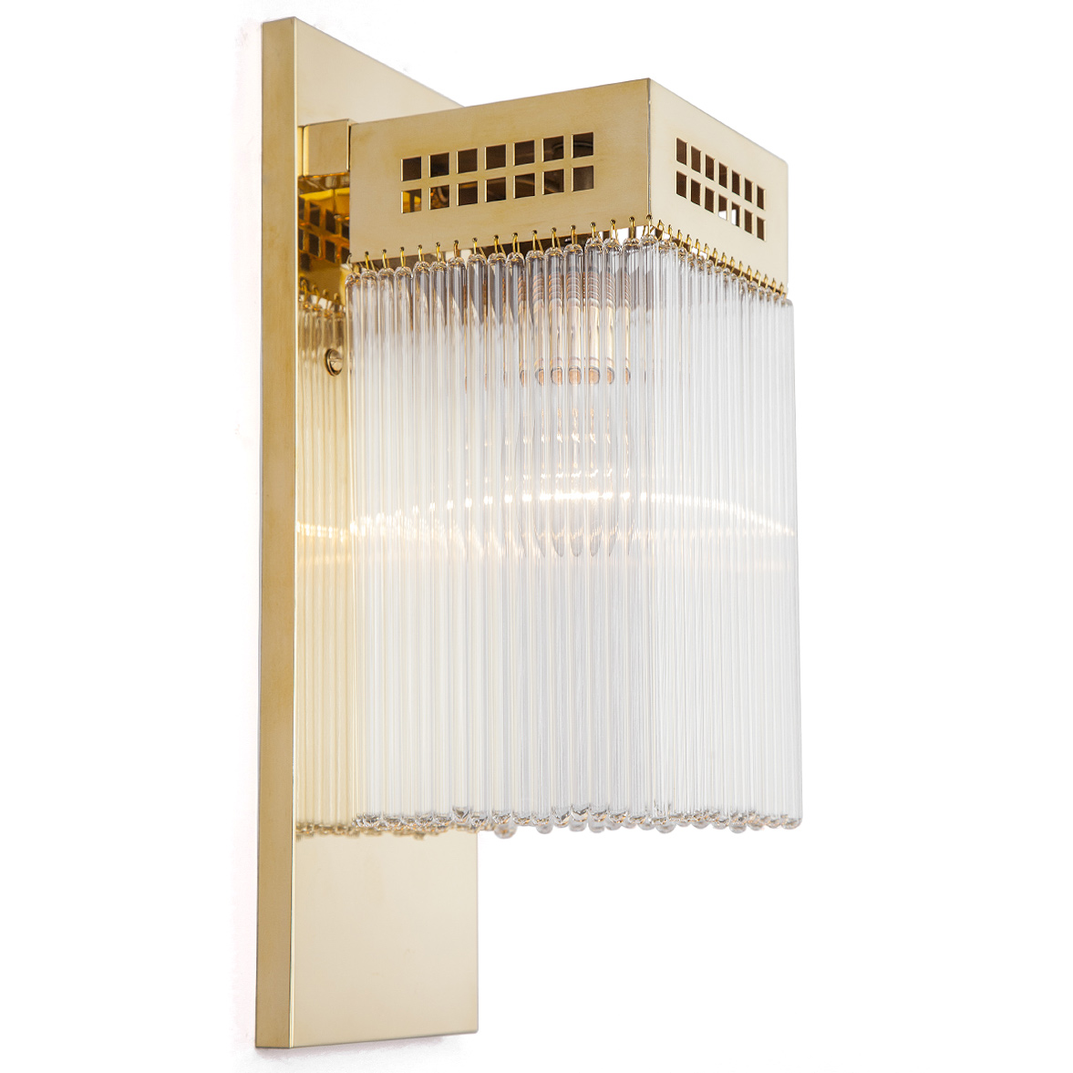 Art Déco crystal glass wall light HOFFMANN V