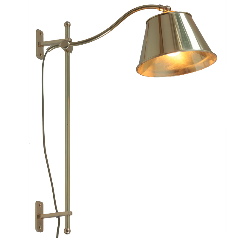 OUIST Wandlampe höhenverstellbar aus Messing
