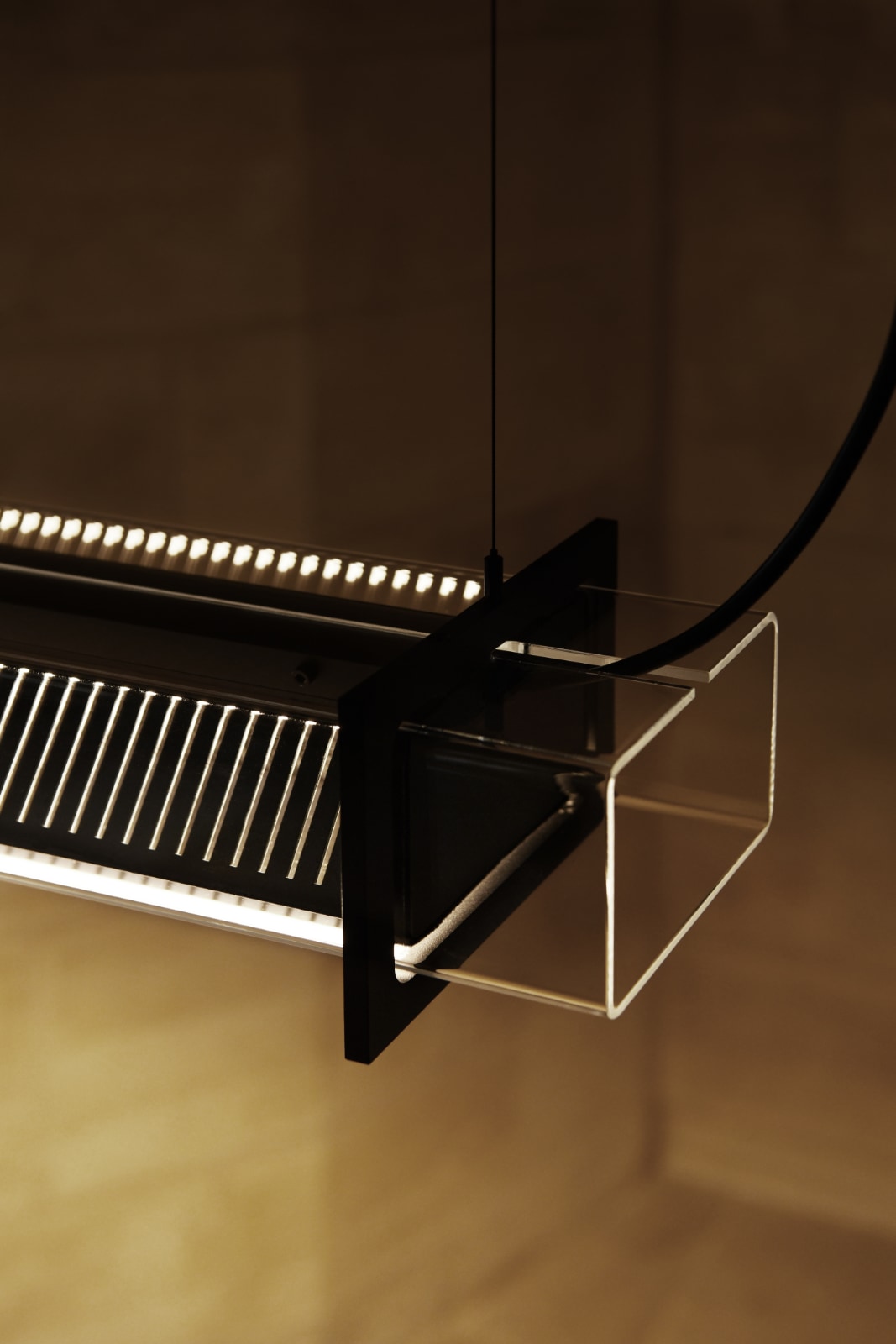 Tubular Pendant Light QUADRATUBE P1 with Perforated Cover, Fig. 6