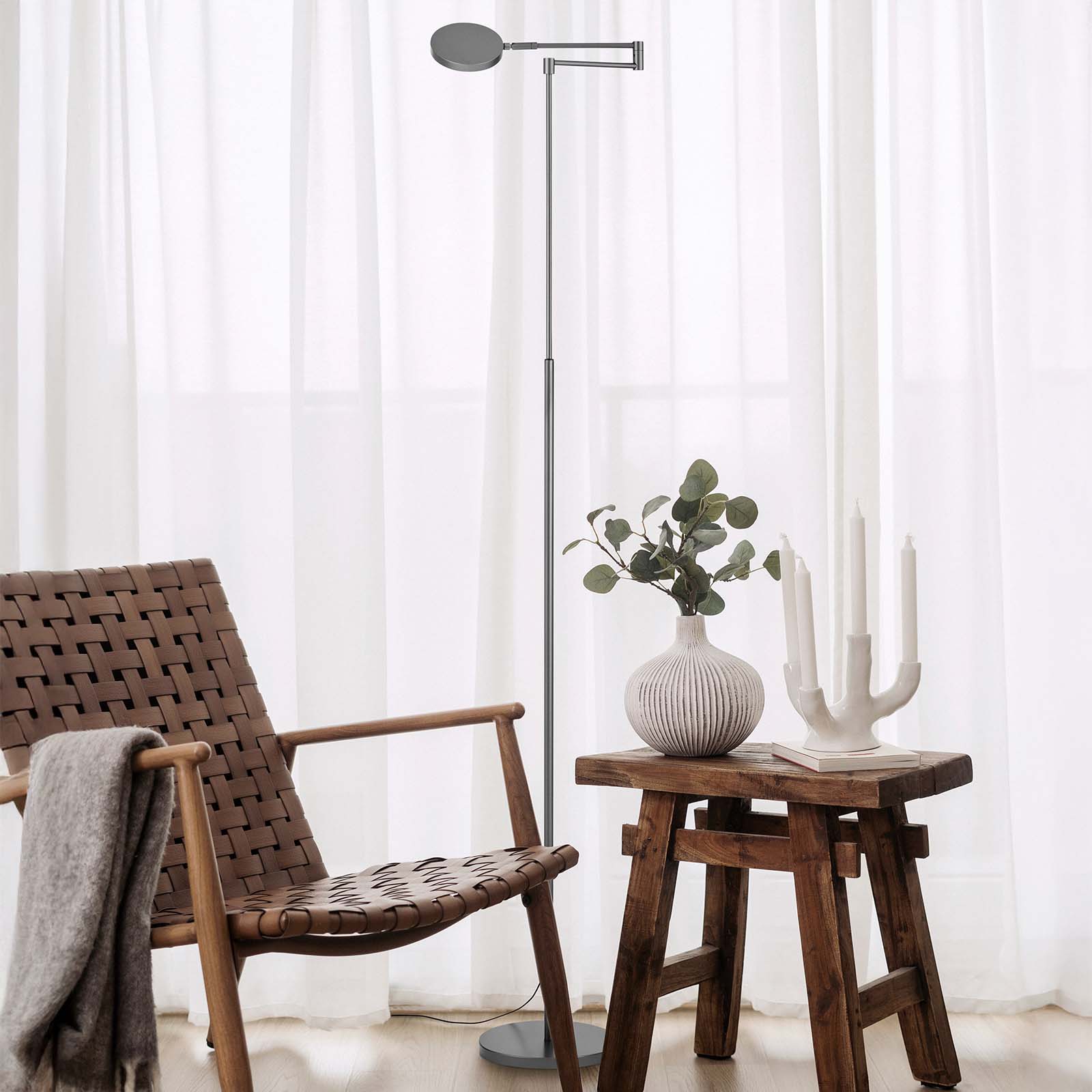 Extra-helle High-End-Stehleuchte zum Lesen mit Gestensteuerungs-Dimmer ESPRII, Bild 9