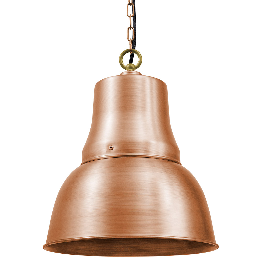 DRESDEN Pendant factory lamp made of copper