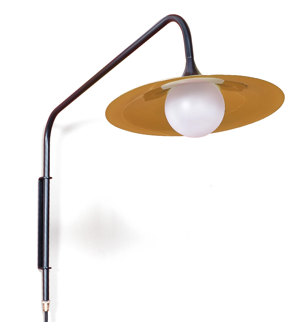 Exklusive Design-Wandleuchte am Ausleger-Arm