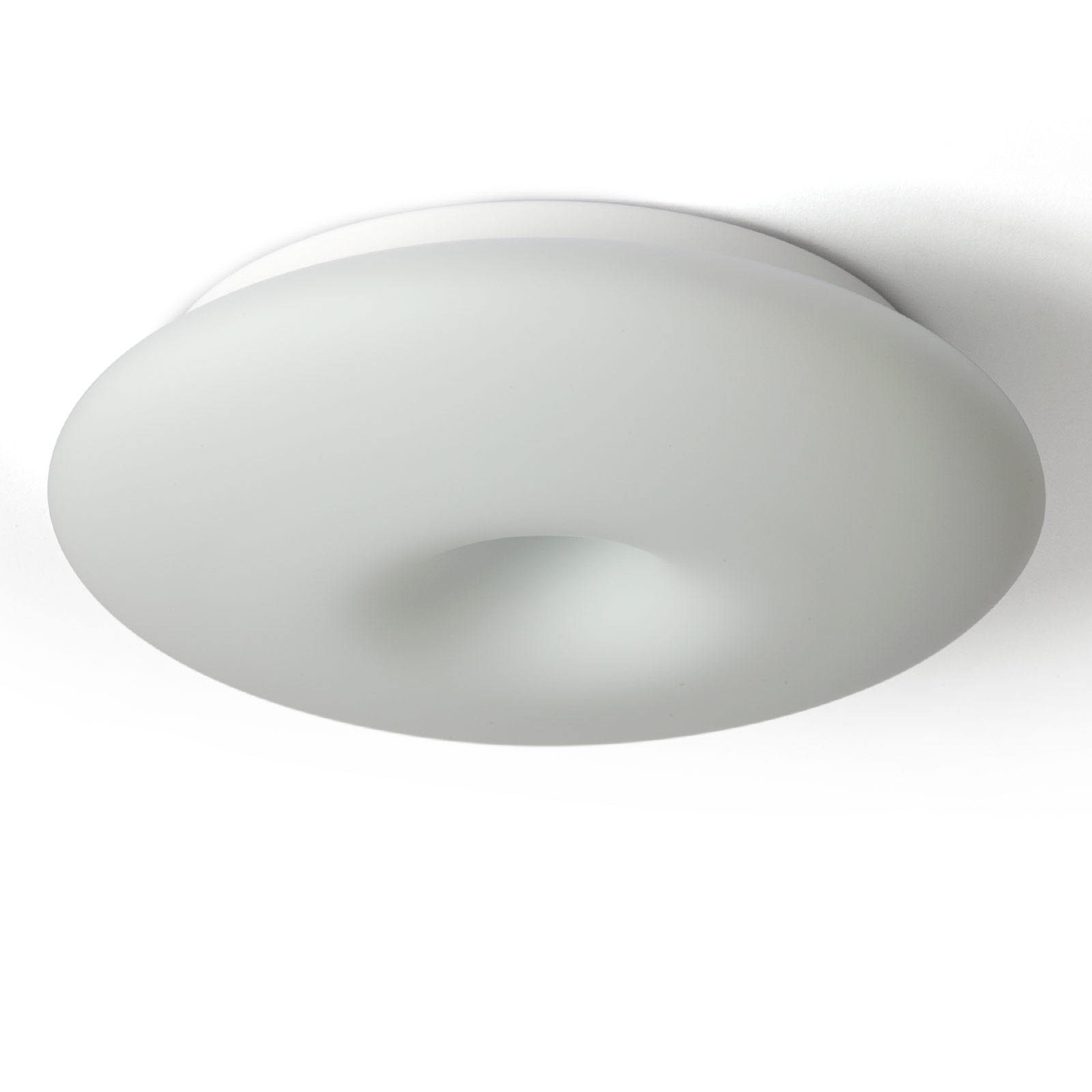 Ring-Deckenleuchte DONA aus mattem Opalglas, Ø 35/49 cm