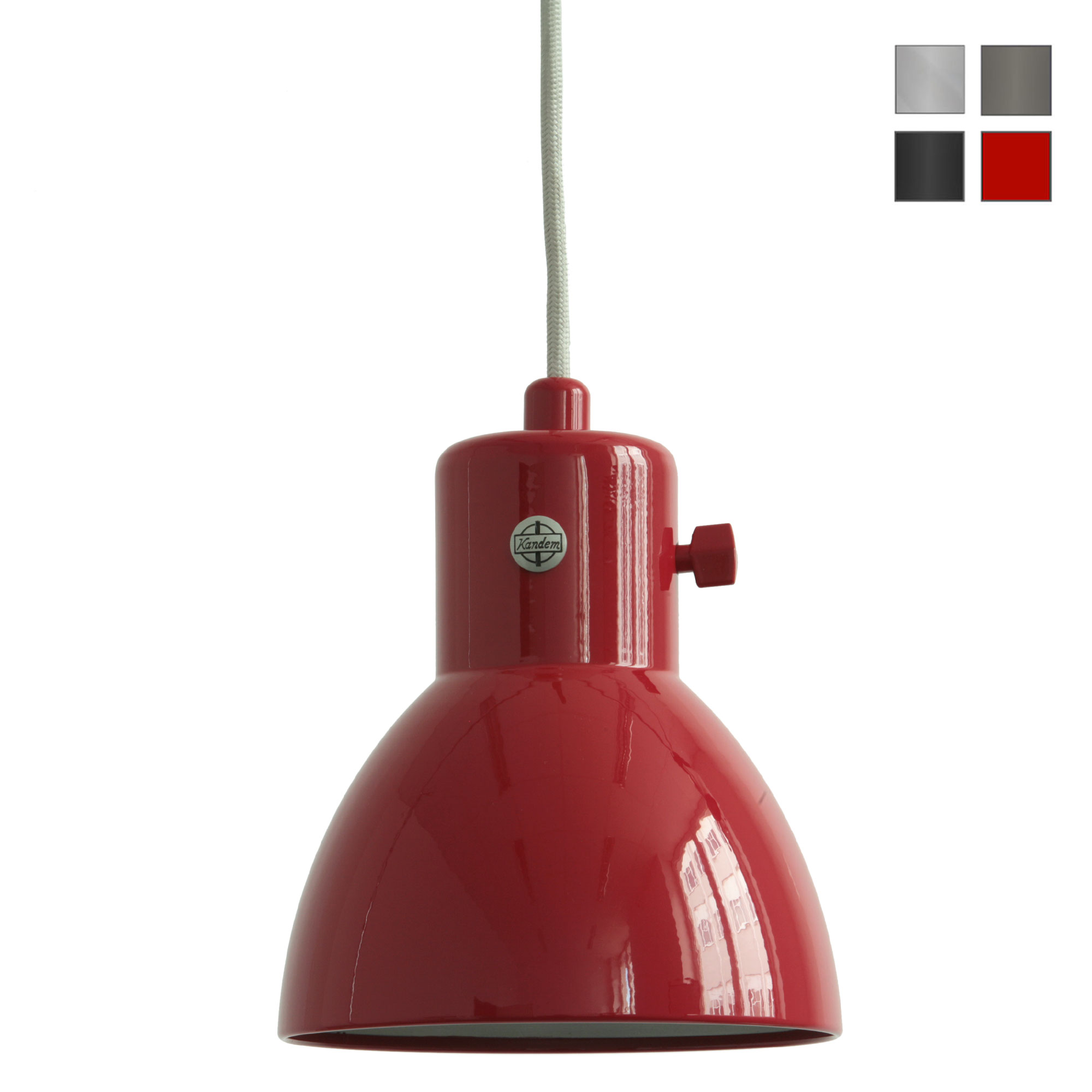 Small Bauhaus Design Pendant Light Kandem Model 564
