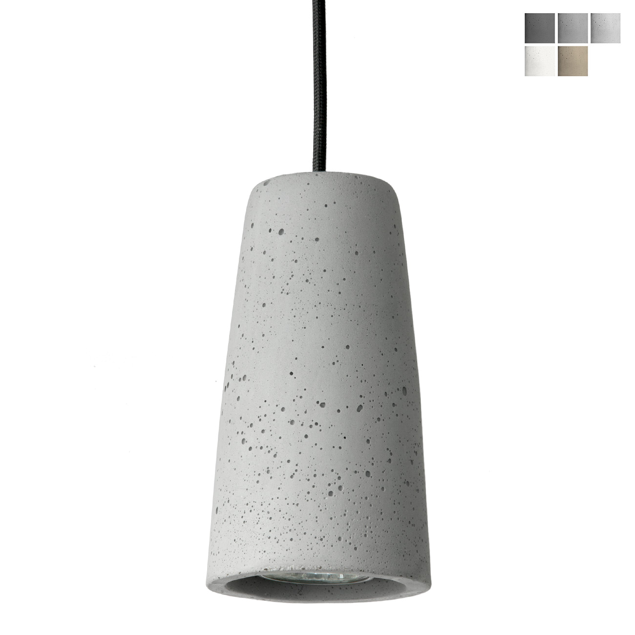 Kleine Strahler-Pendelleuchte aus Beton PHARO