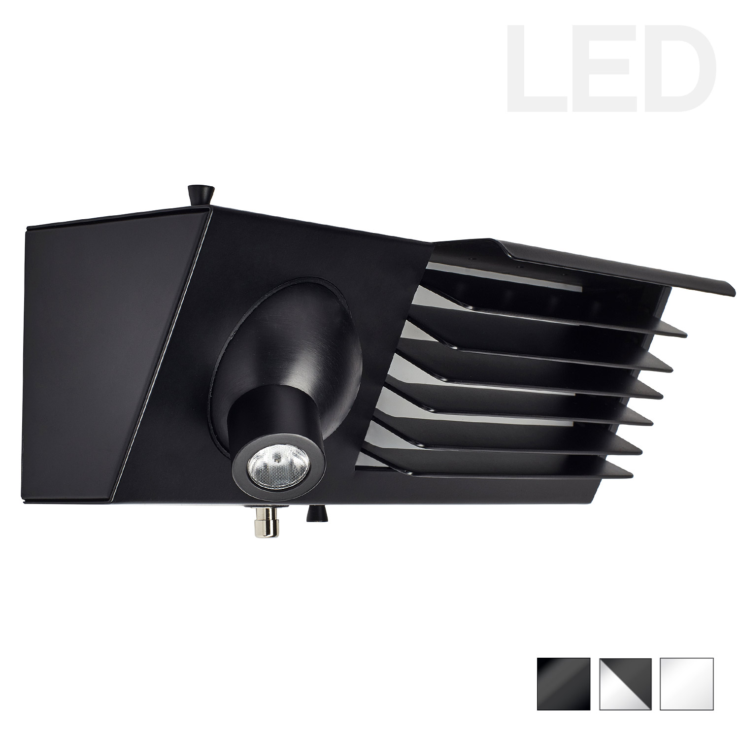 Bed wall light with reading spot and USB, black/white BINY BEDSIDE