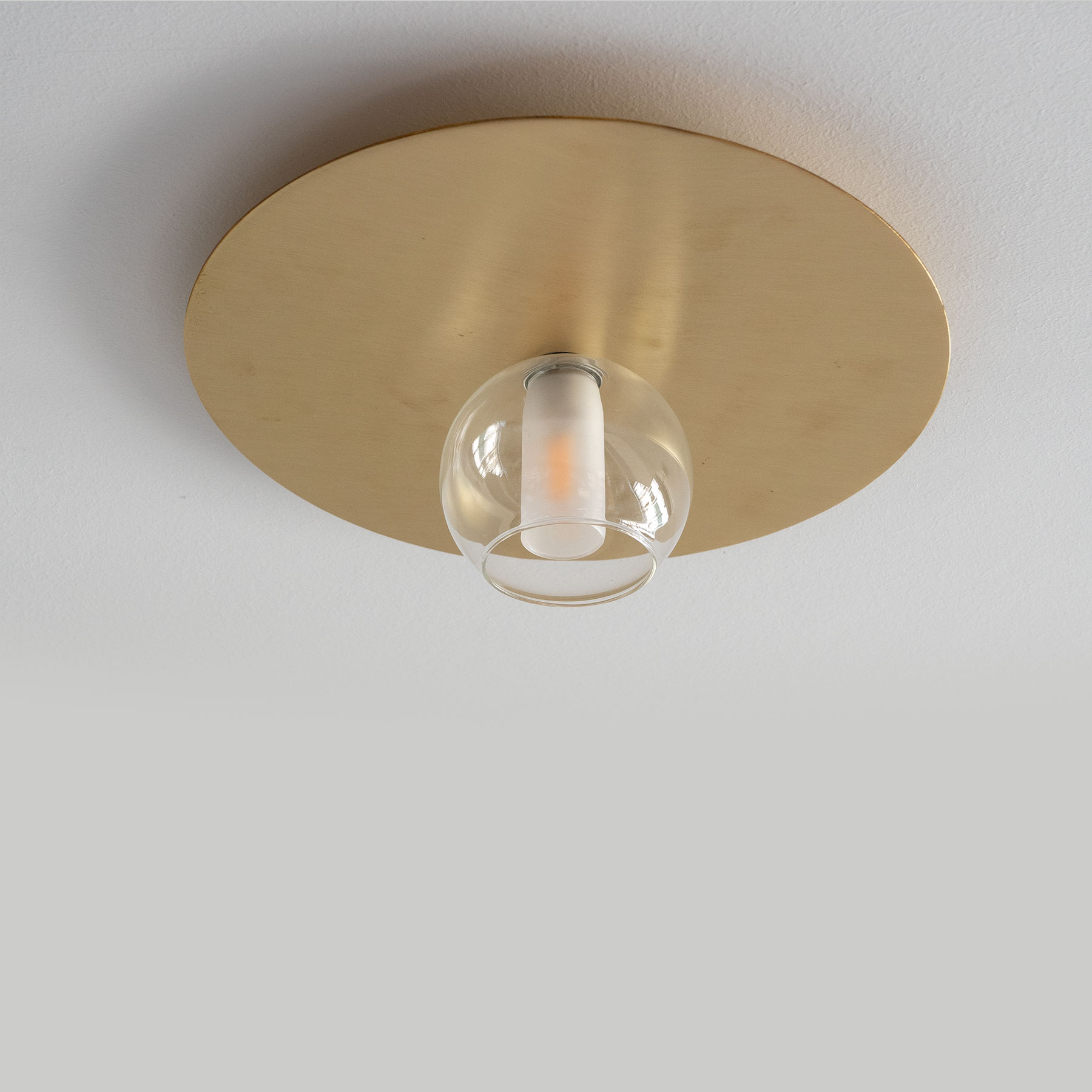 Disc Wall Lamp Made from Brass and Glass, DISHY, Fig. 2