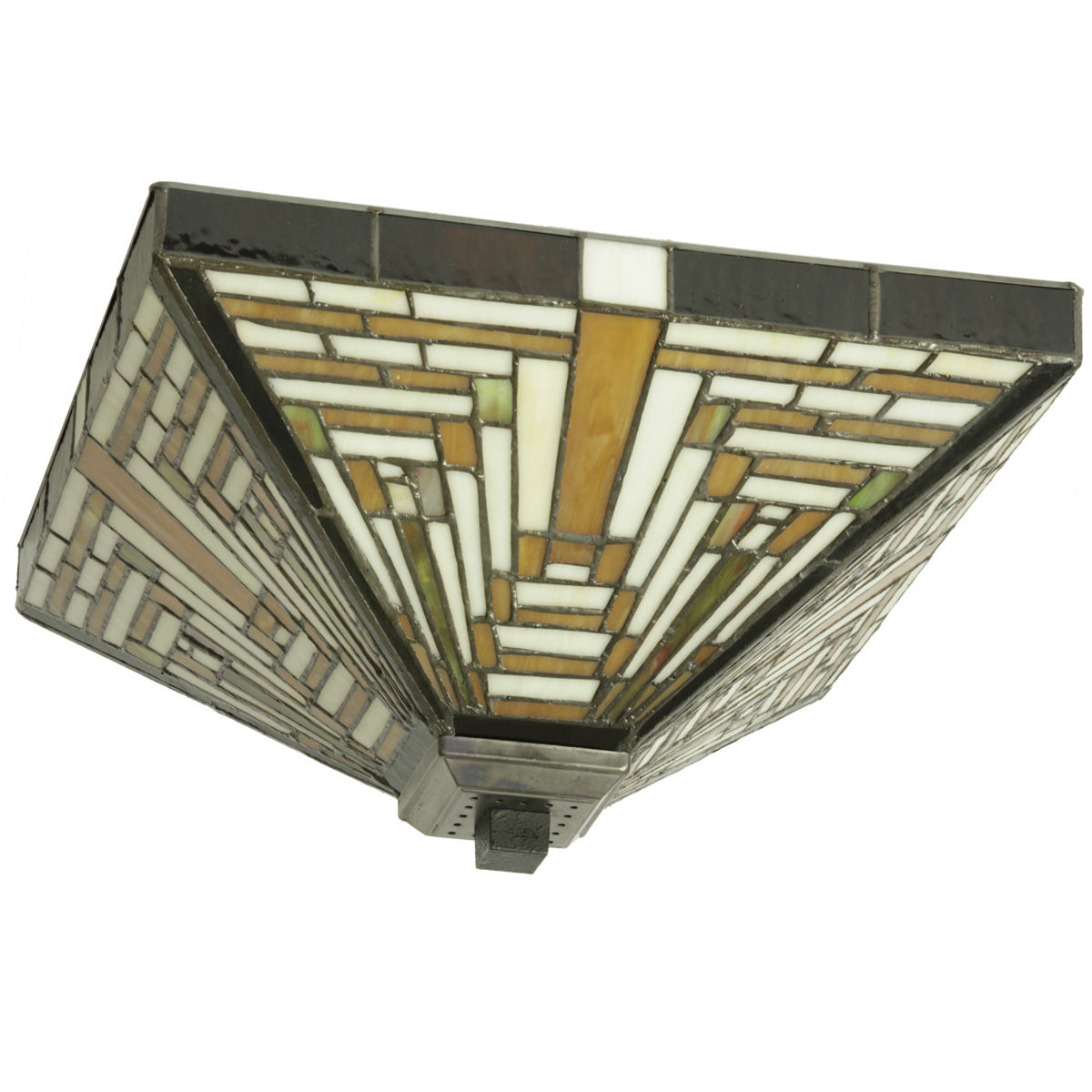 Buntglas-Deckenleuchte in Tiffany-Technik 36 cm
