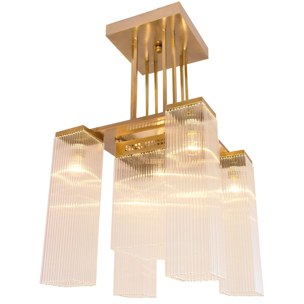 Art Deco crystal chandelier HOFFMANN I