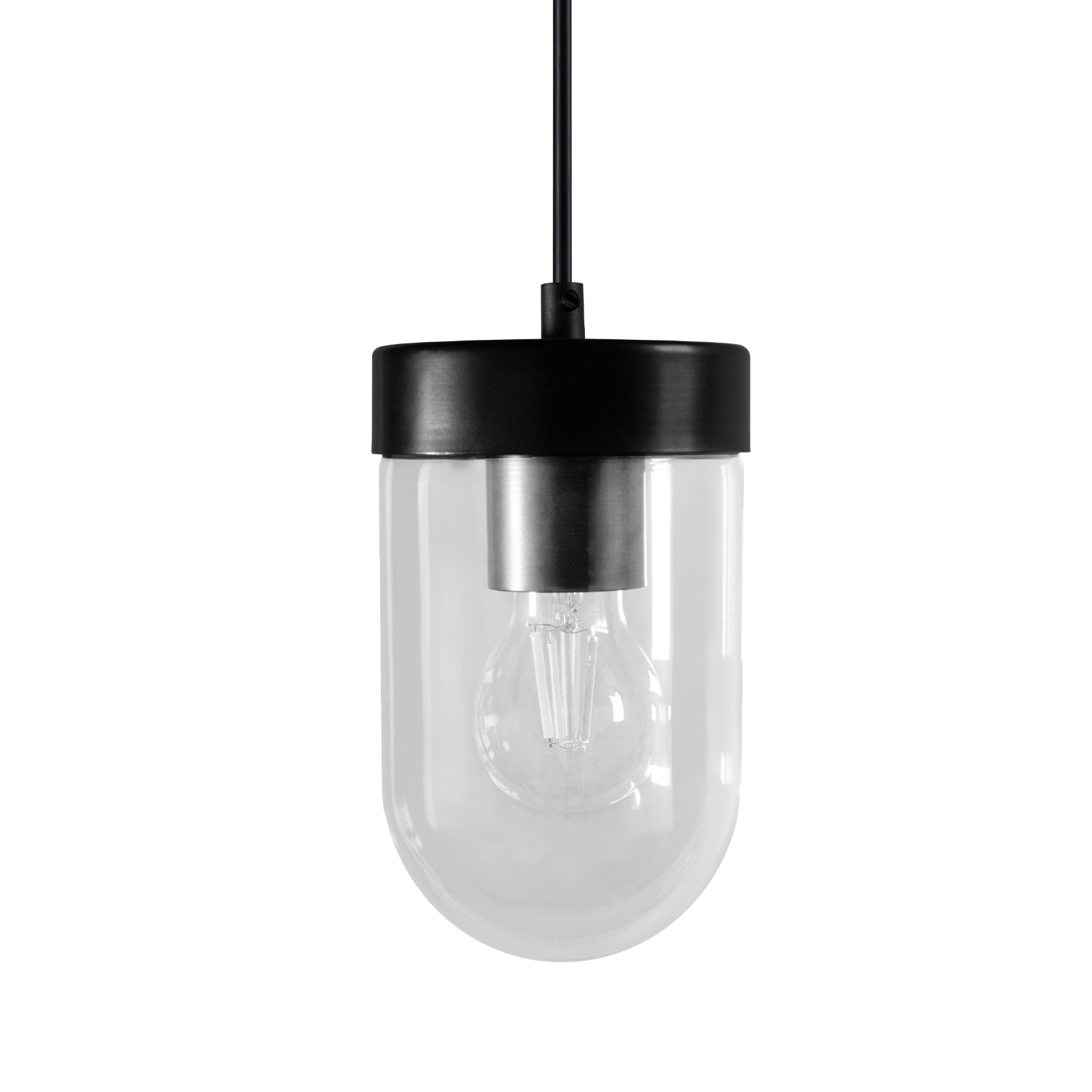 Timeless Simple Pendant Light with Cylindrical Glass DAVY