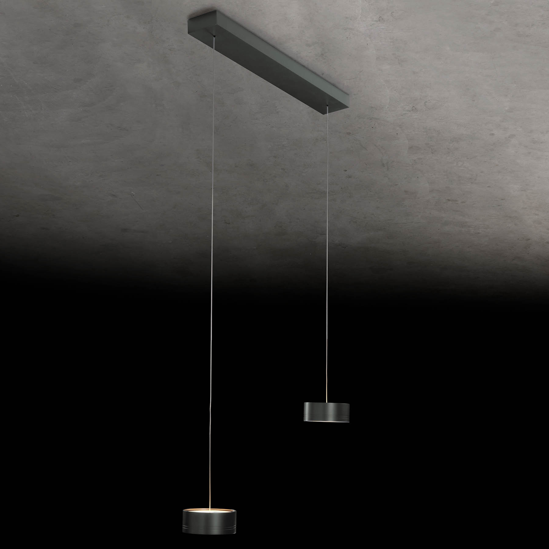 Purist 2-/3-Light Up-Down Pendant Light FAVOR: Platin