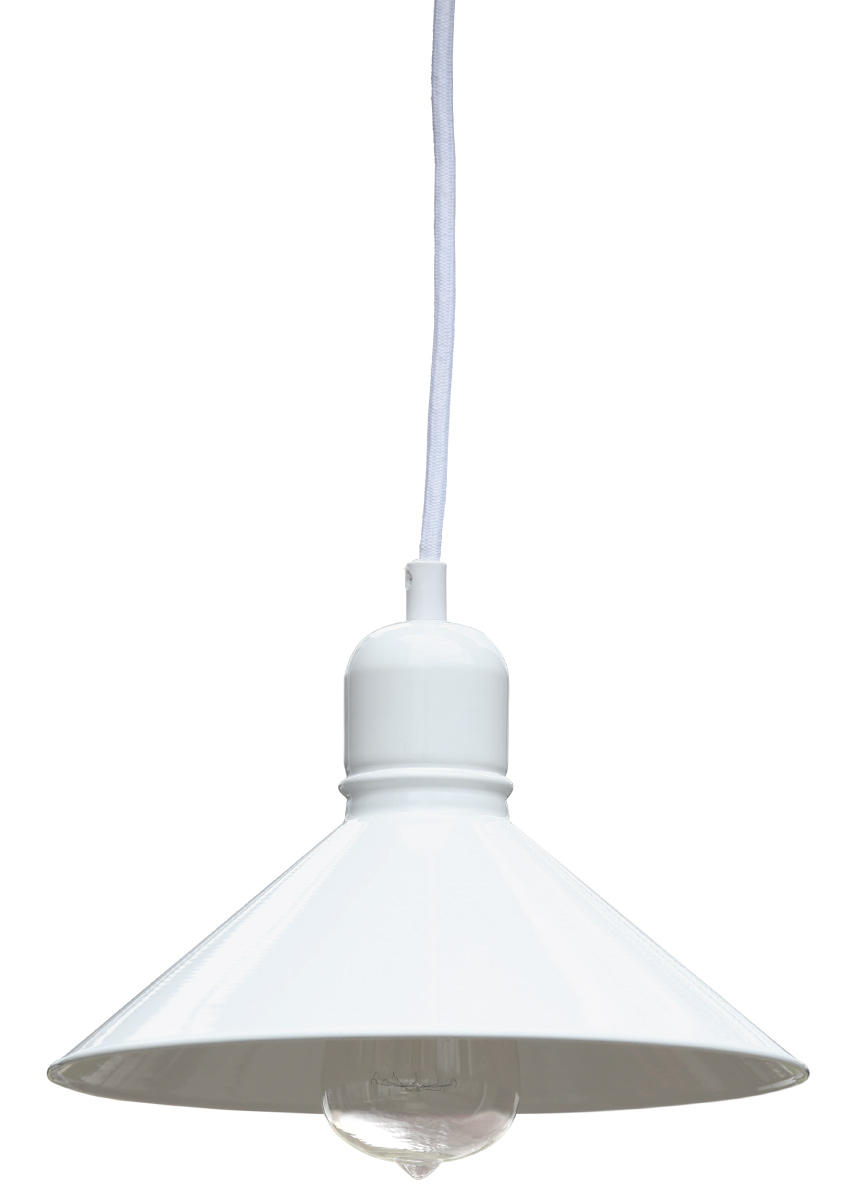 BITBURG Small rural sheet metal lantern with white shade