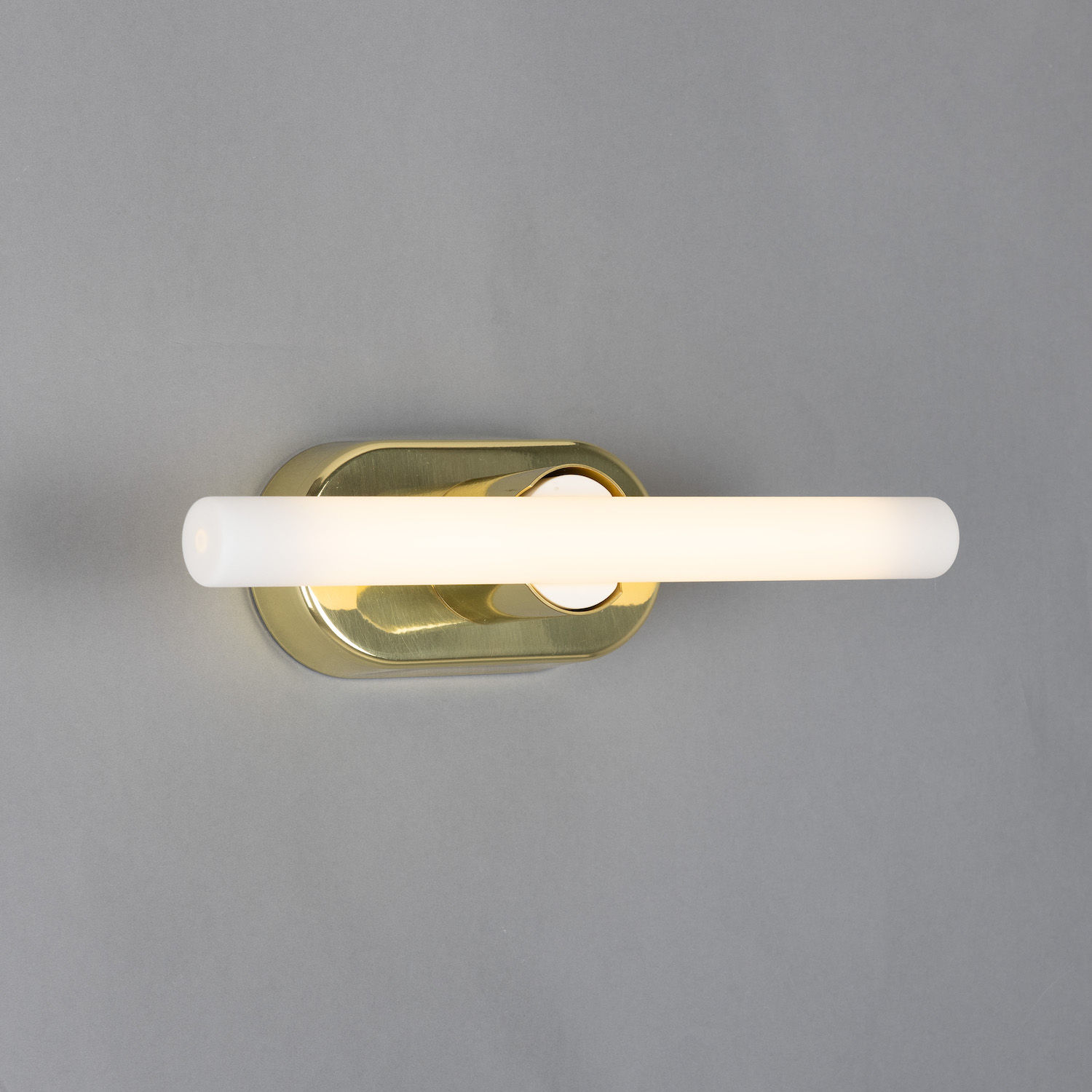 Brass Wall Light for Mirrors with LED Tube Bulb 30/50 cm: Messing poliert, Modell 1