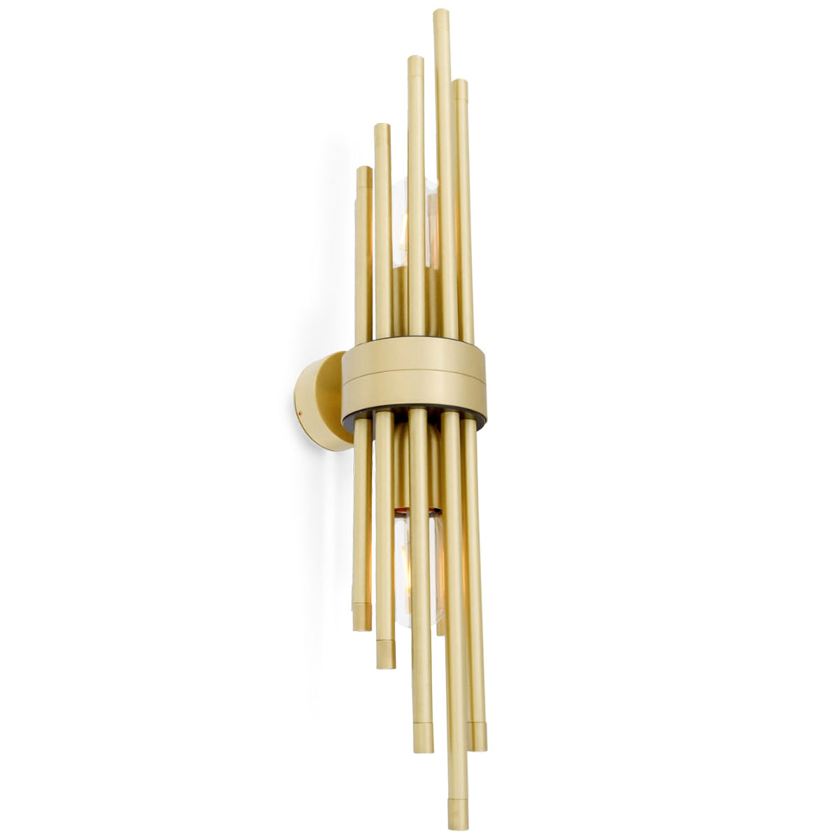 Wall Light made of Brass Tubes, , 57 cm