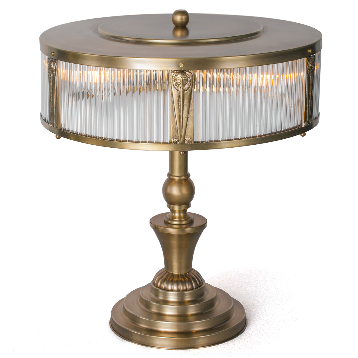 Jugendstil-Tischleuchte mit Kristallstäbchen PETIO 1910